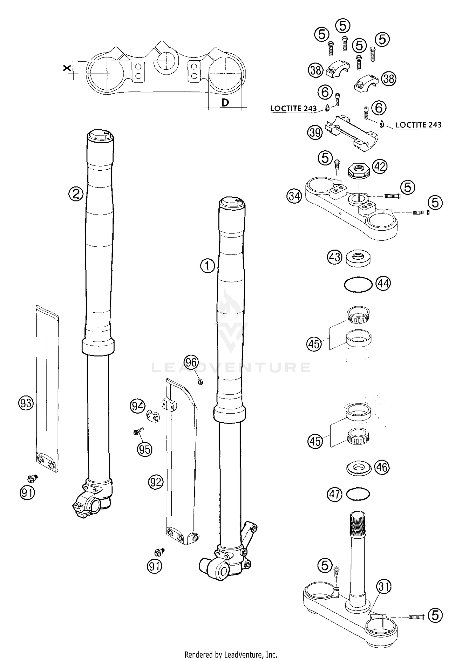 Front Fork Marzocchi USD 35