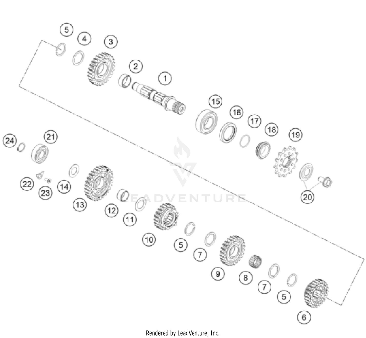 TRANSMISSION II - COUNTERSHAFT