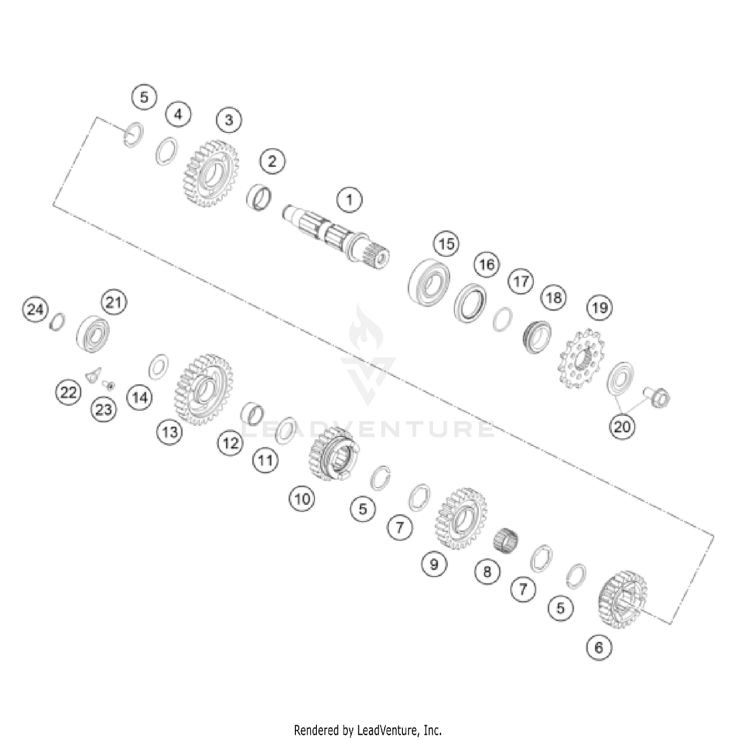 TRANSMISSION II - COUNTERSHAFT