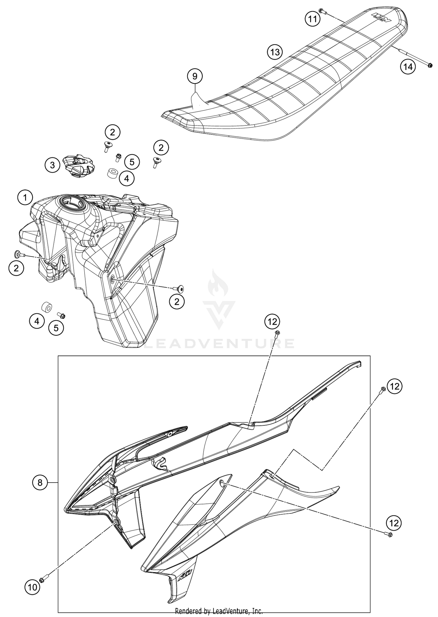 TANK, SEAT