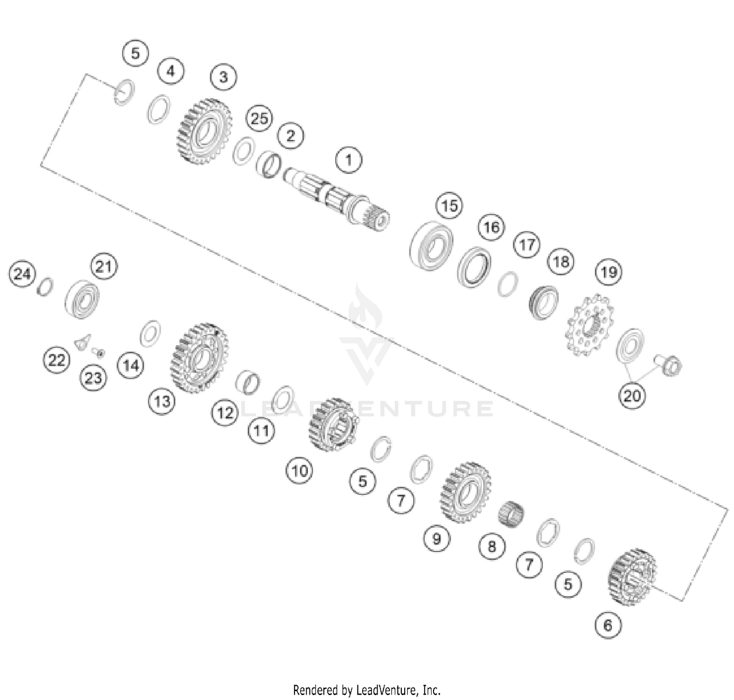 TRANSMISSION II - COUNTERSHAFT