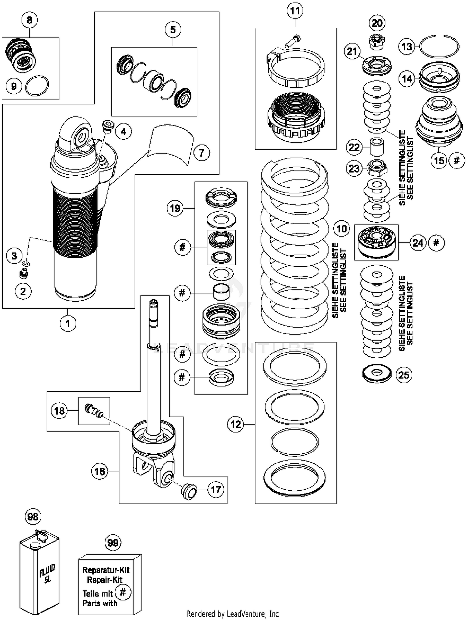 Shock Absorber Disassembled