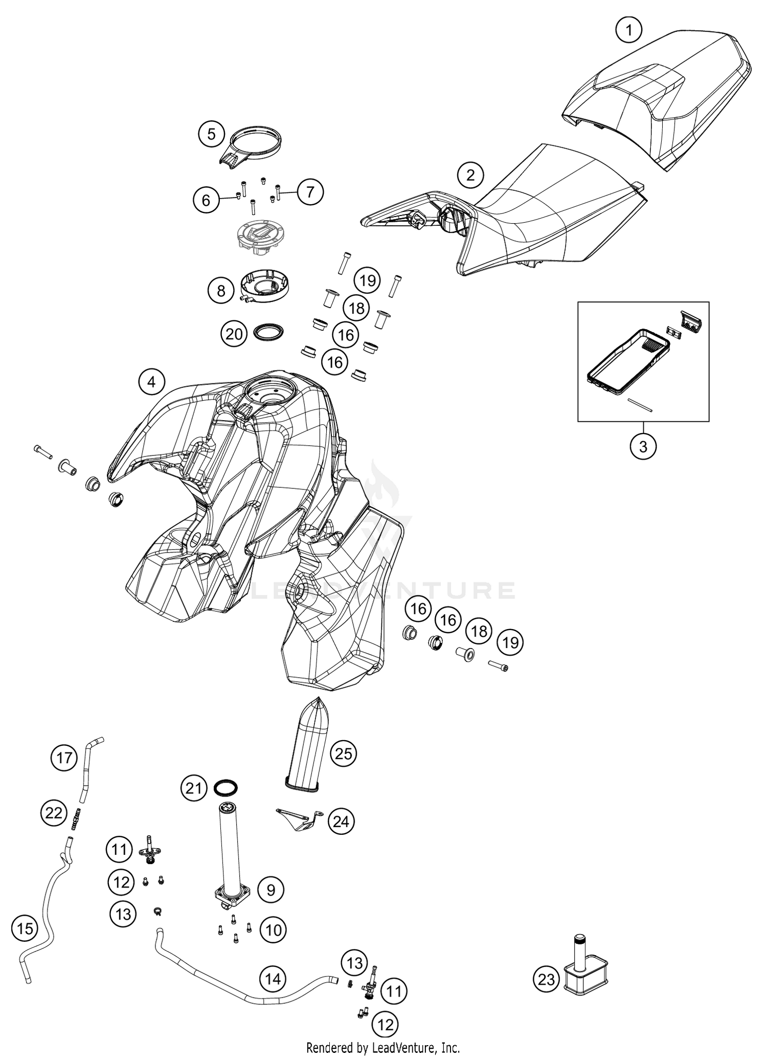 TANK, SEAT