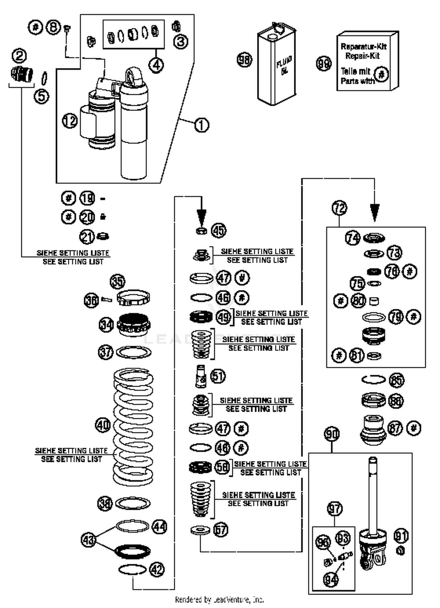 Shock Absorber Disassembled