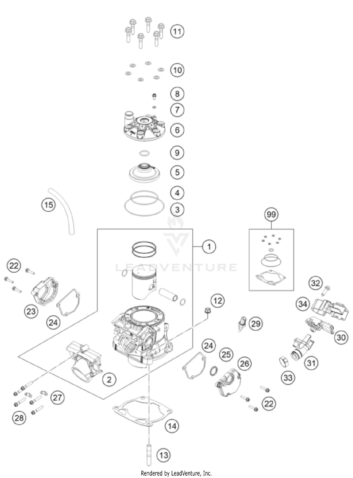 CYLINDER, CYLINDER HEAD
