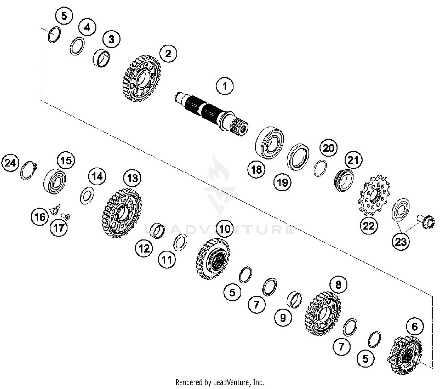 TRANSMISSION II - COUNTERSHAFT