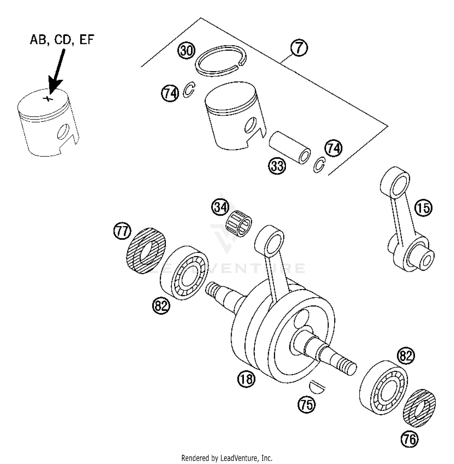 Crankshaft, Piston