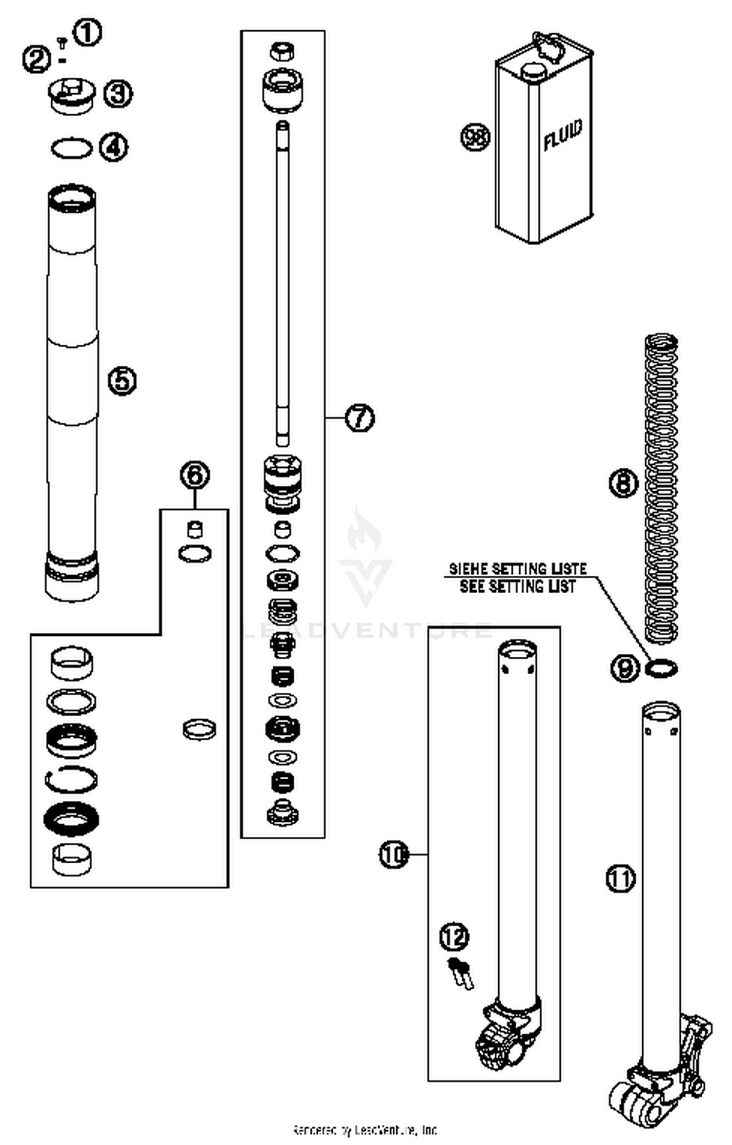 Front Fork Disassembled