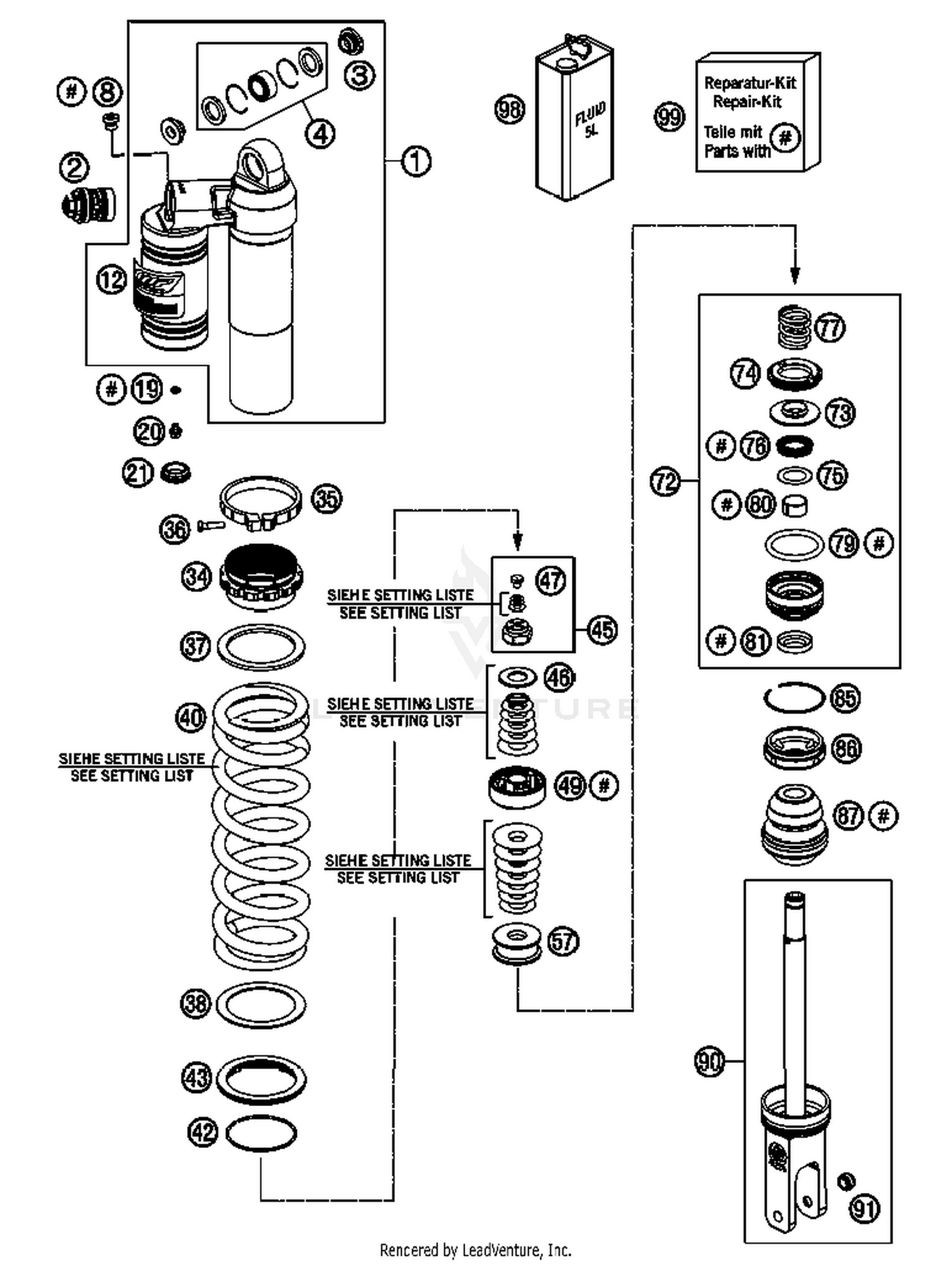 Shock Absorber Disassembled