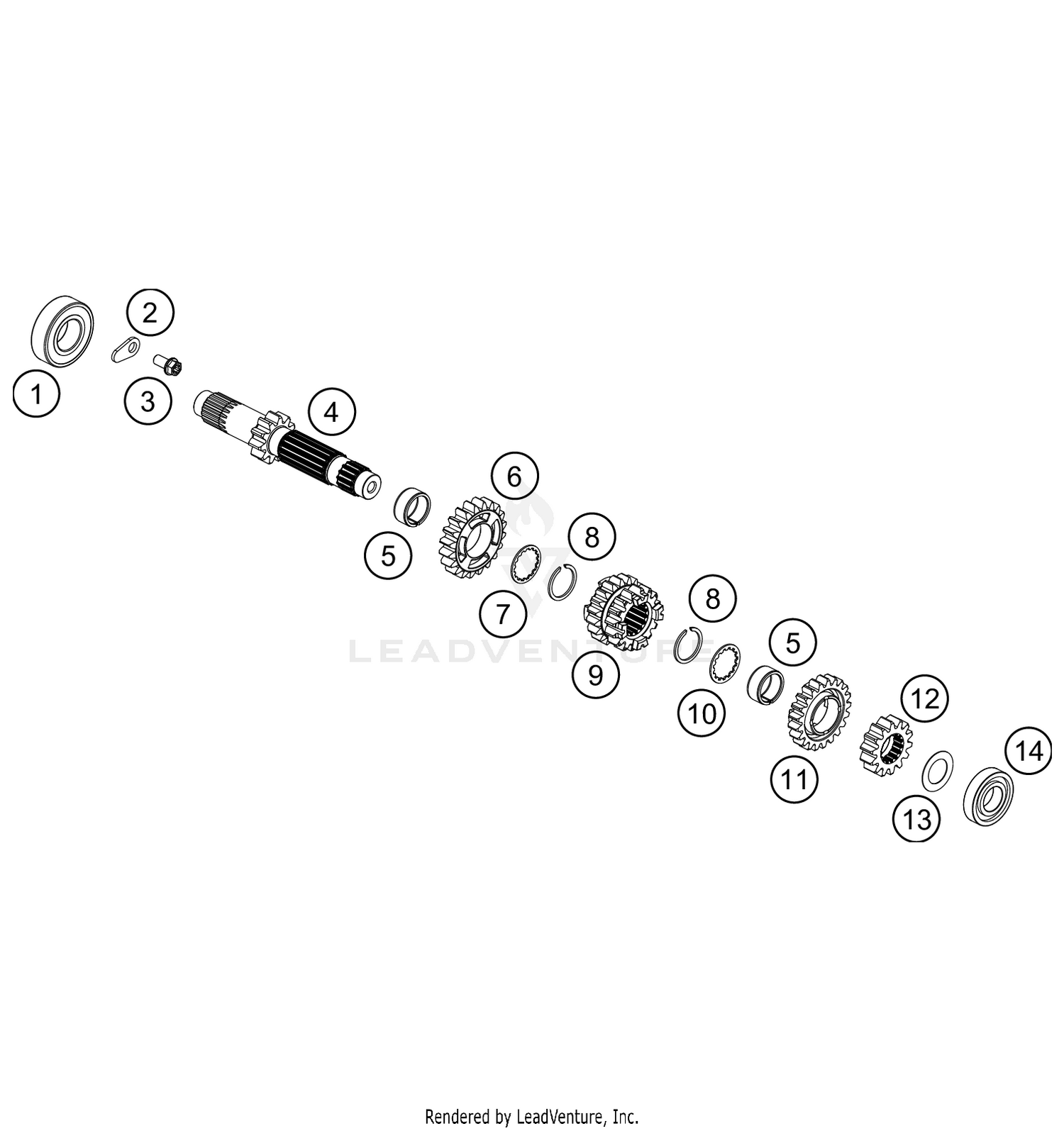 TRANSMISSION I - MAIN SHAFT