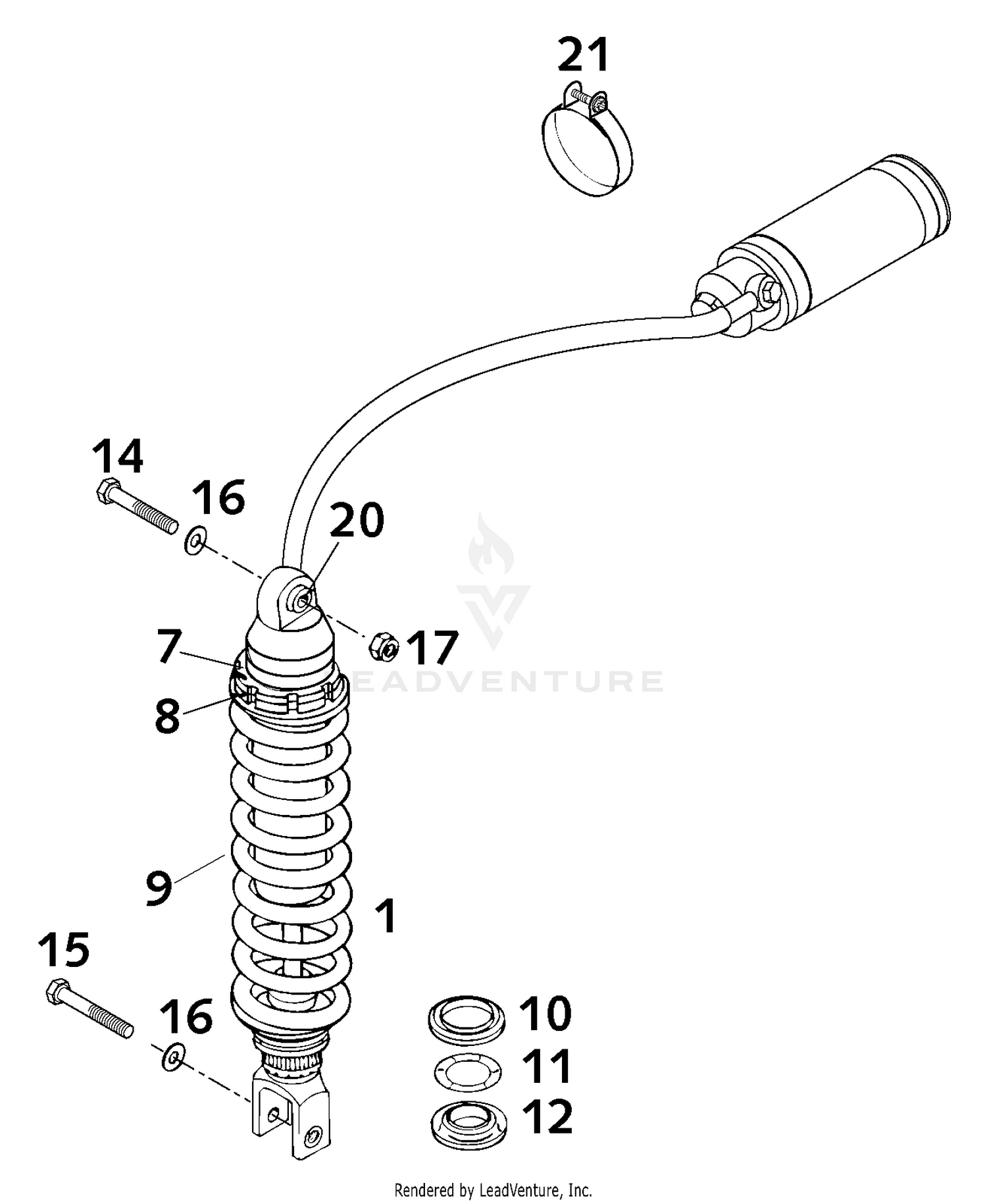 Shock Absorber White Power