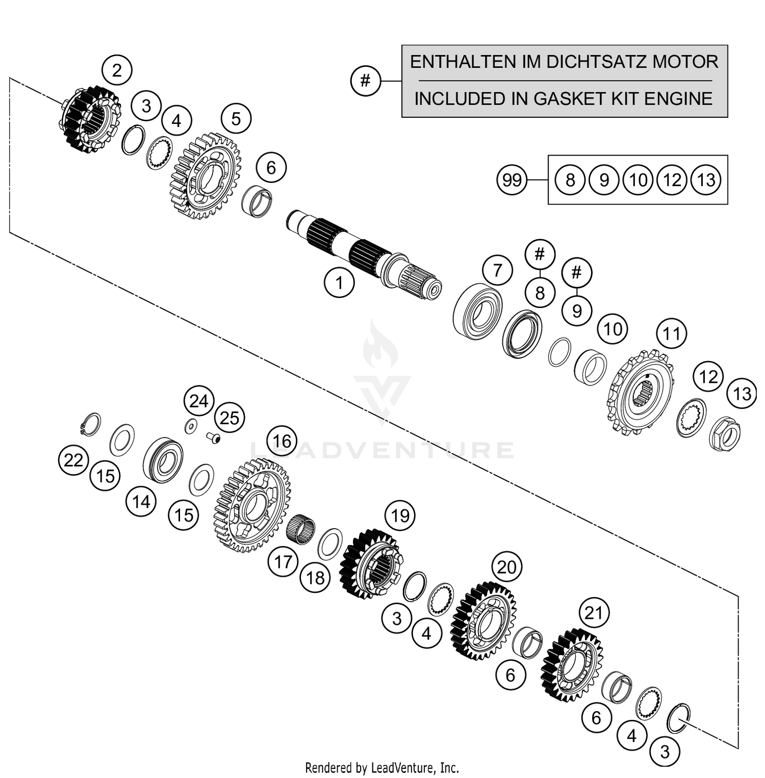 TRANSMISSION II - COUNTERSHAFT