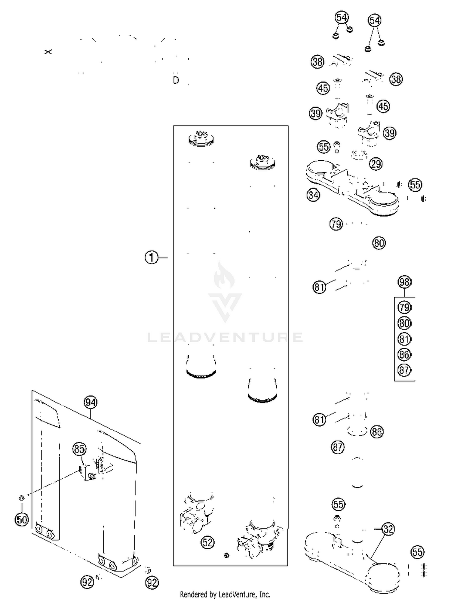 Front Fork, Triple Clamp