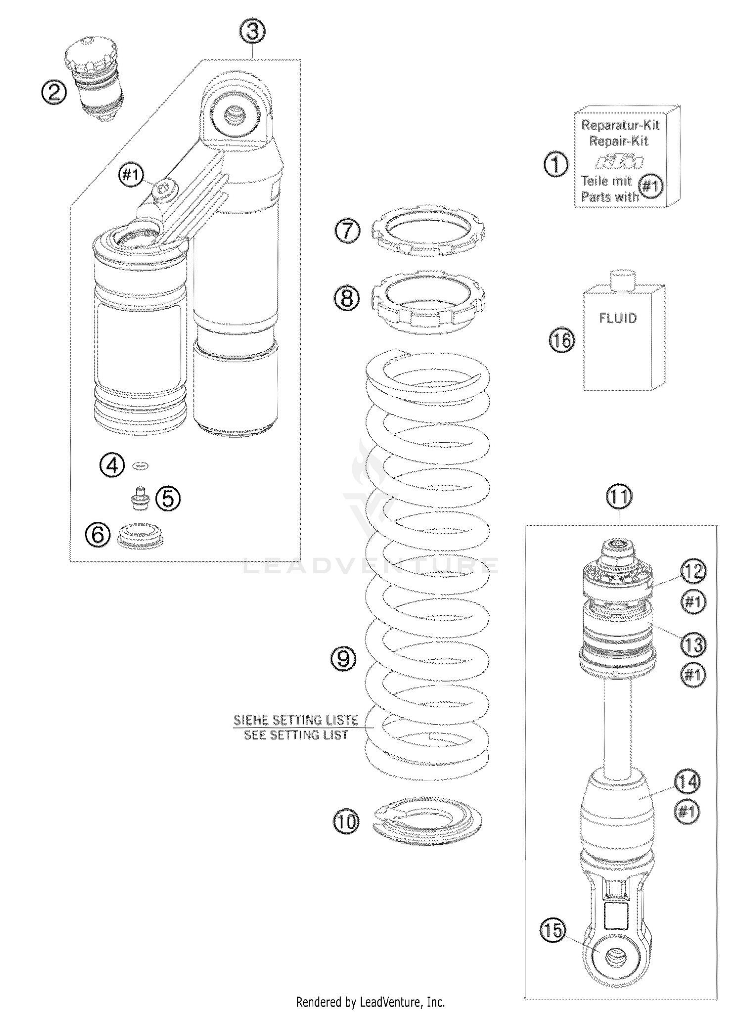 Shock Absorber Disassembled