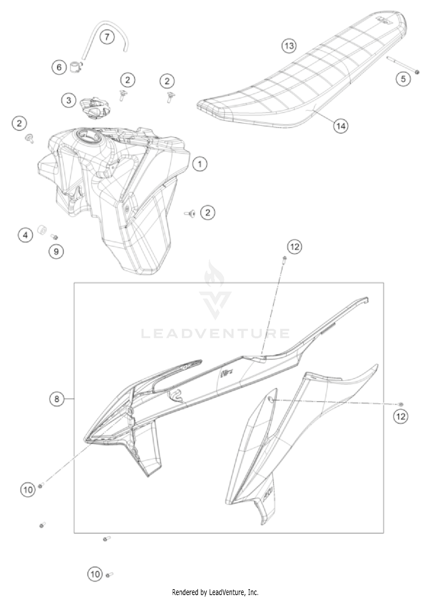 TANK, SEAT