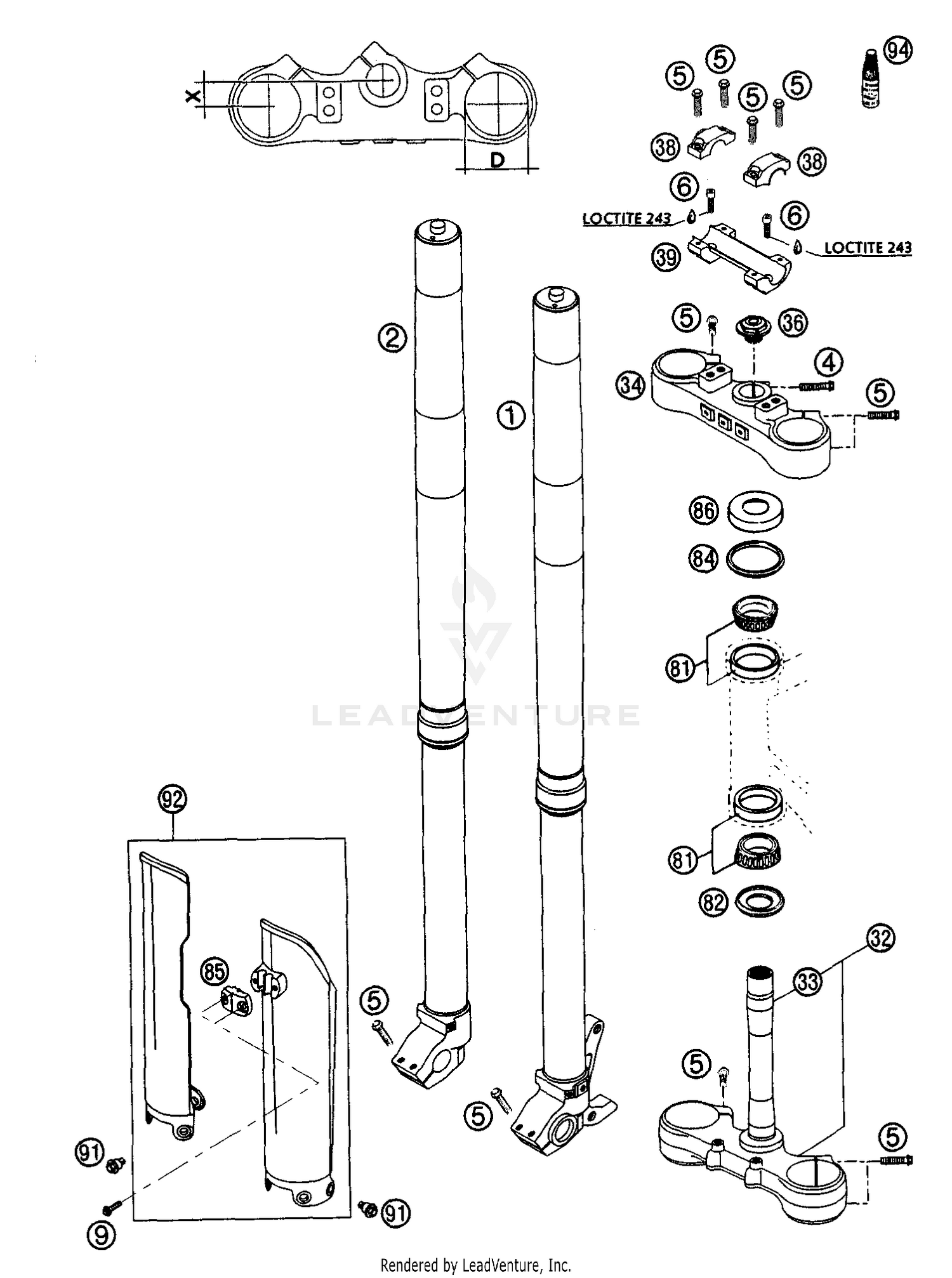 Front Fork WP USD 48