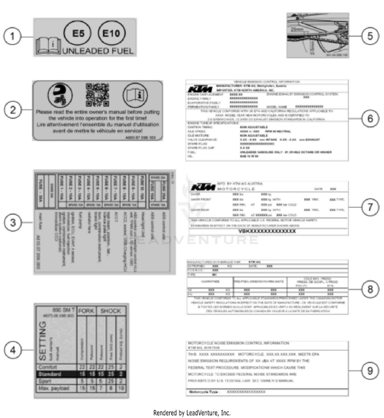 TECHNIC INFORMATION STICKER