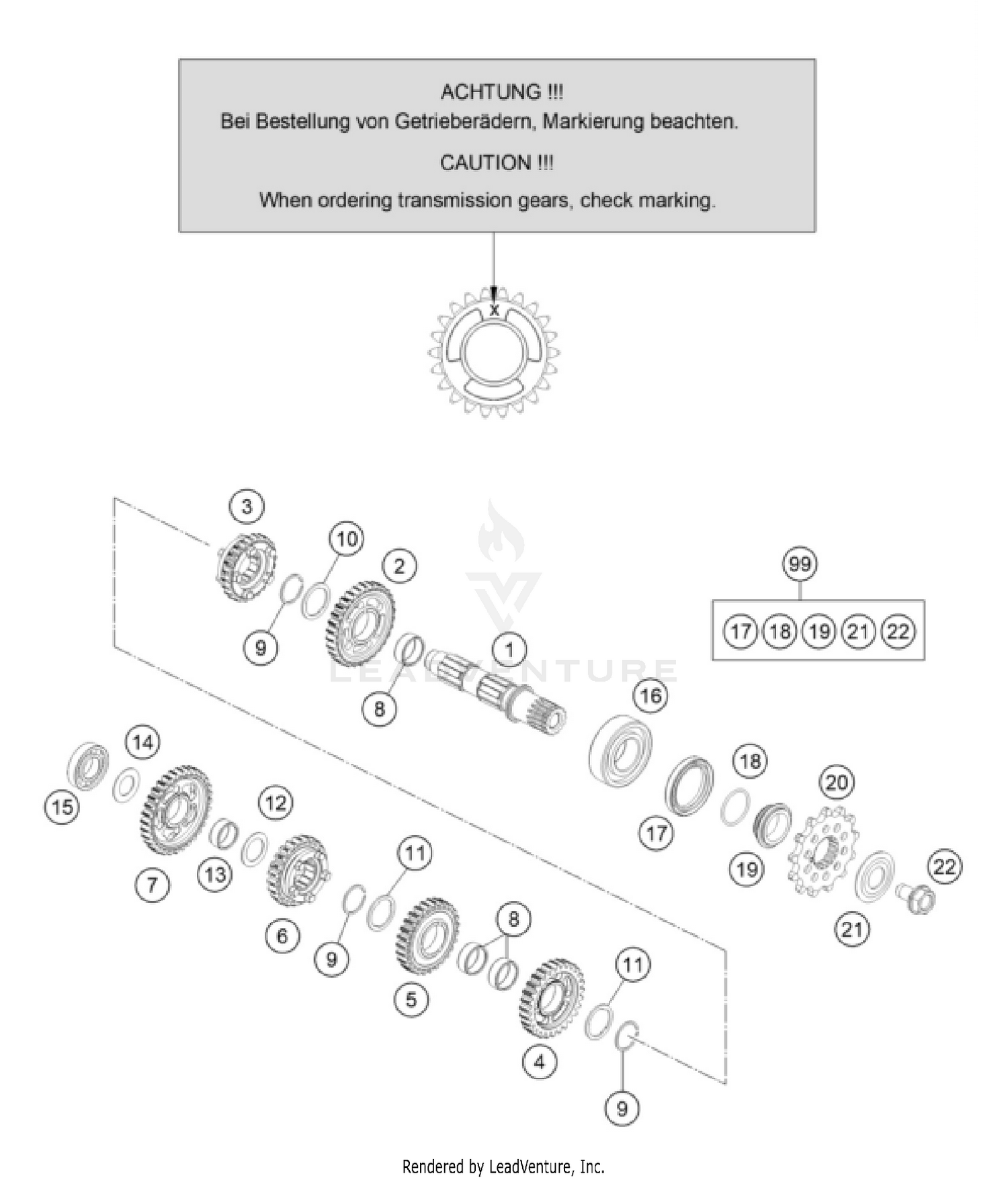 TRANSMISSION II - COUNTERSHAFT