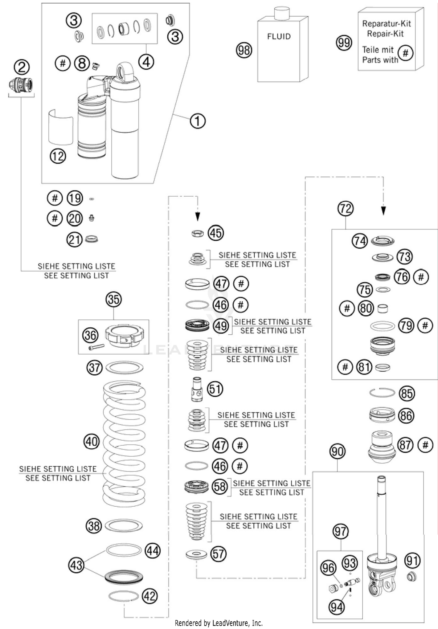 Shock Absorber Disassembled