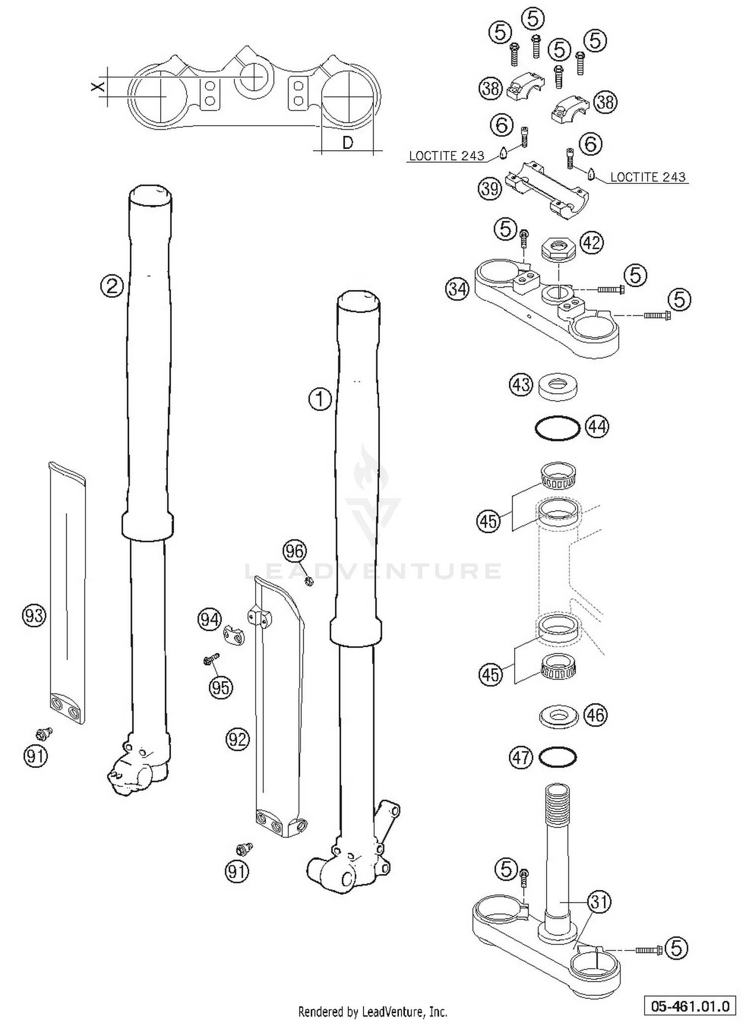 Front Fork Marzocchi USD 35