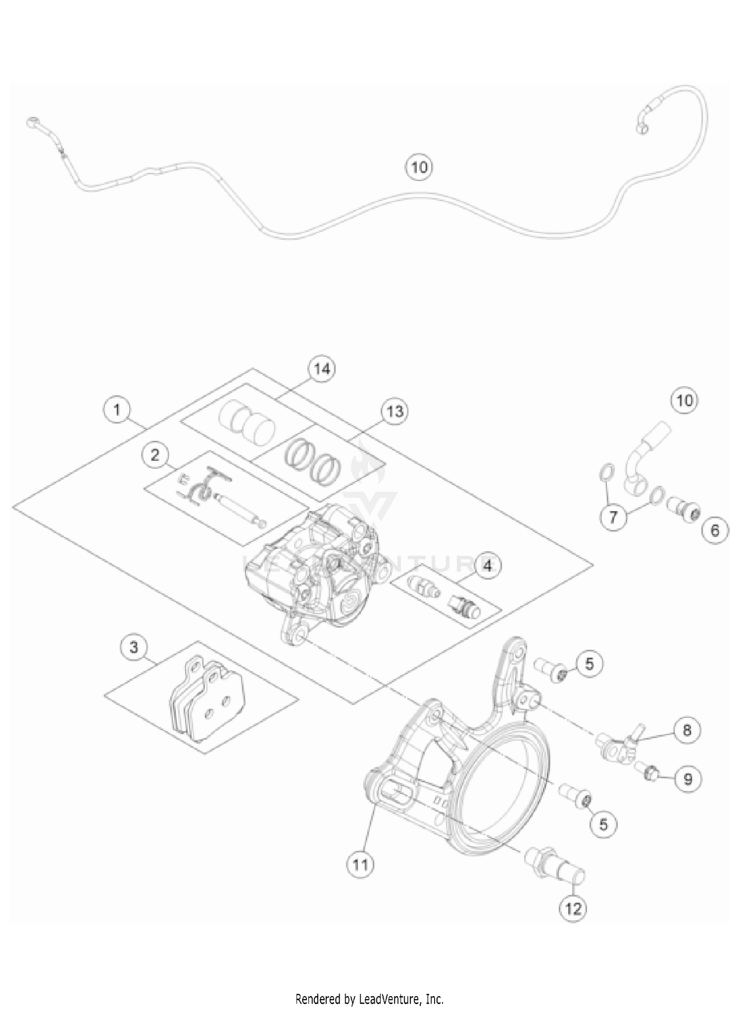 REAR BRAKE CALIPER