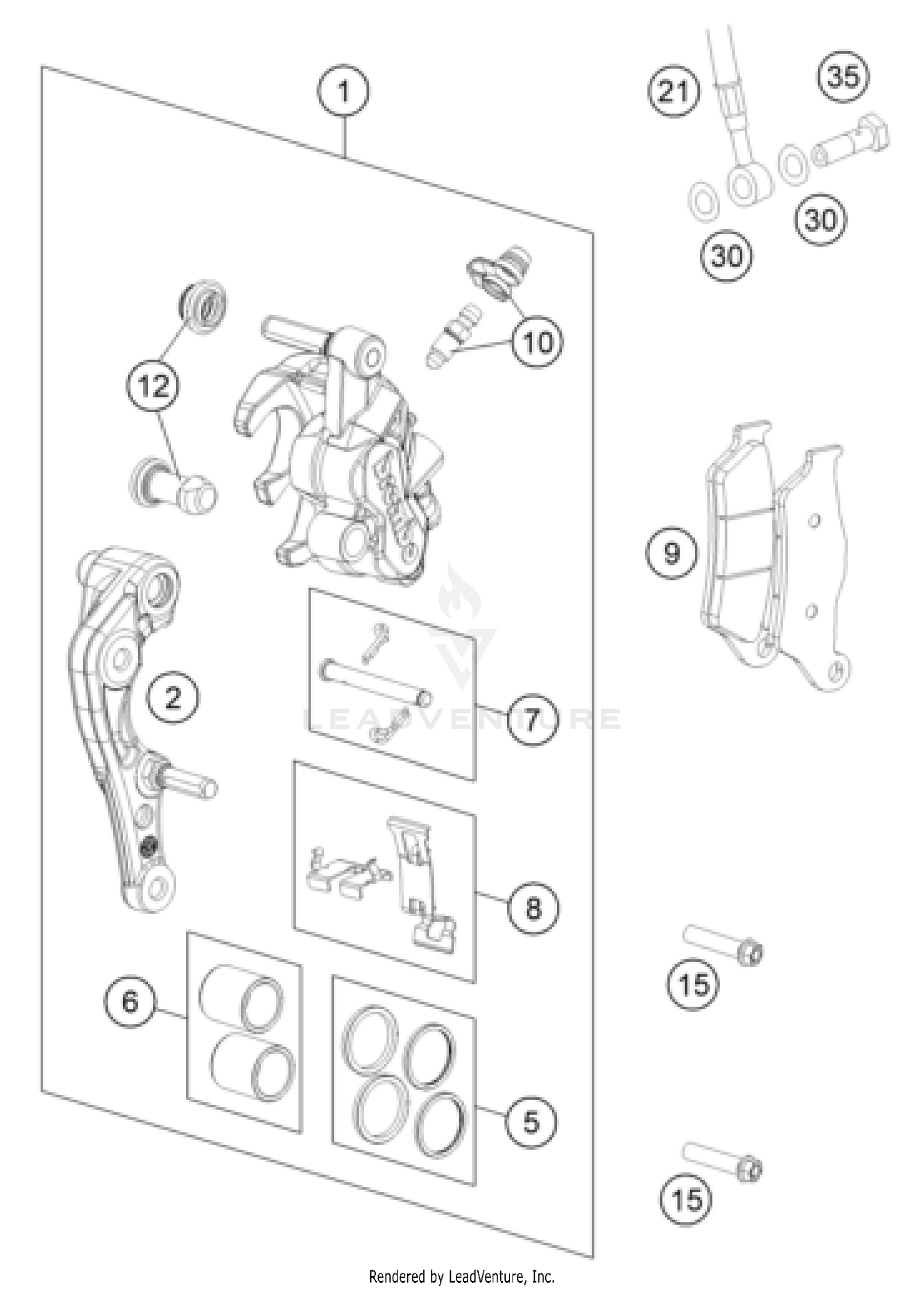 FRONT BRAKE CALIPER