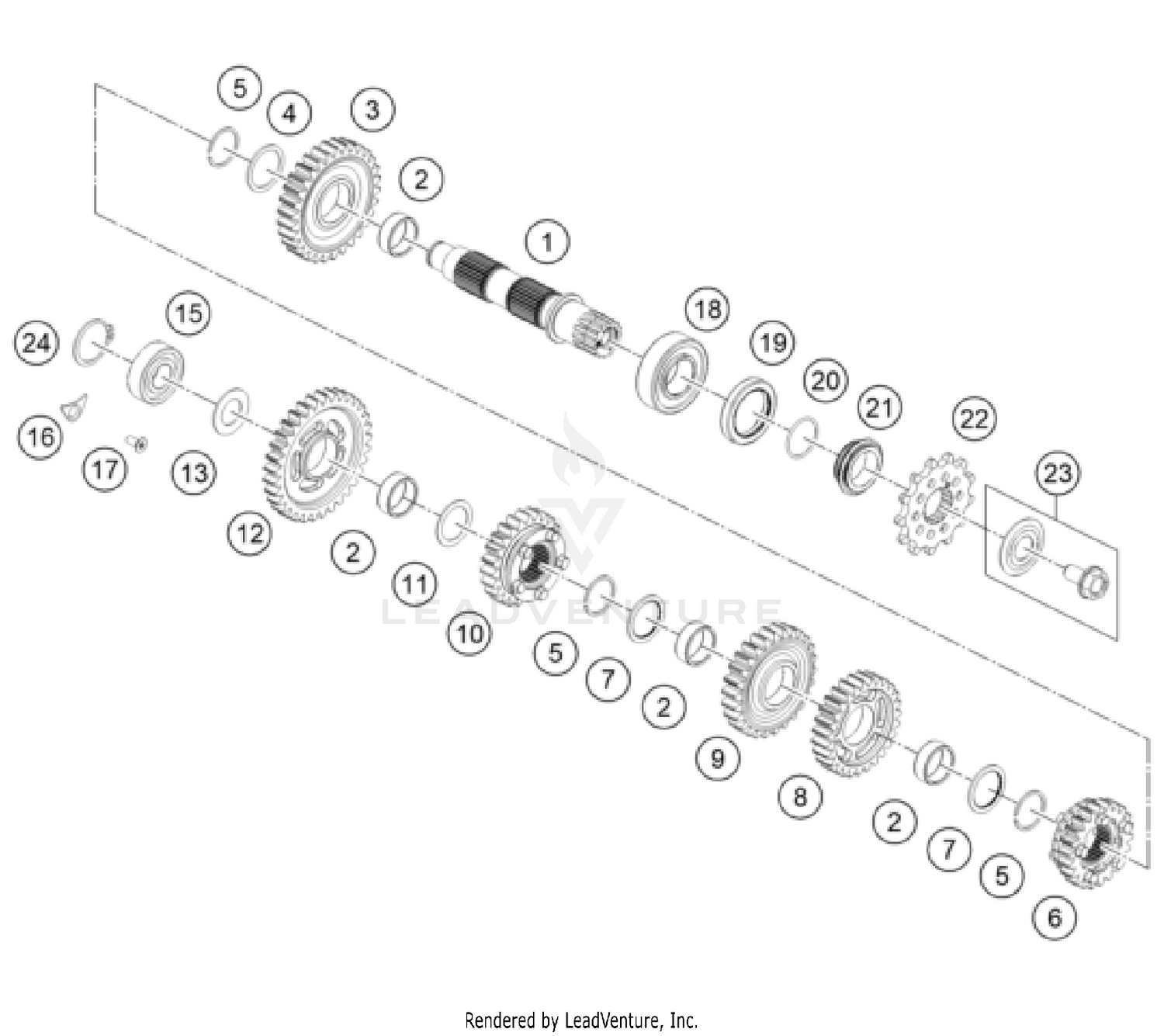 TRANSMISSION II - COUNTERSHAFT