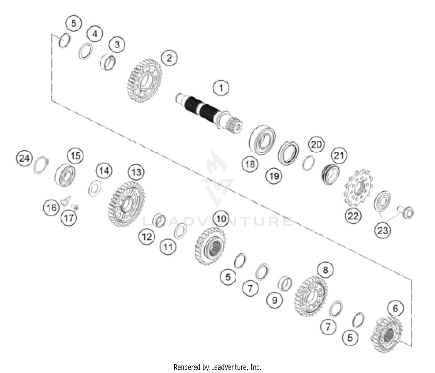 TRANSMISSION II - COUNTERSHAFT