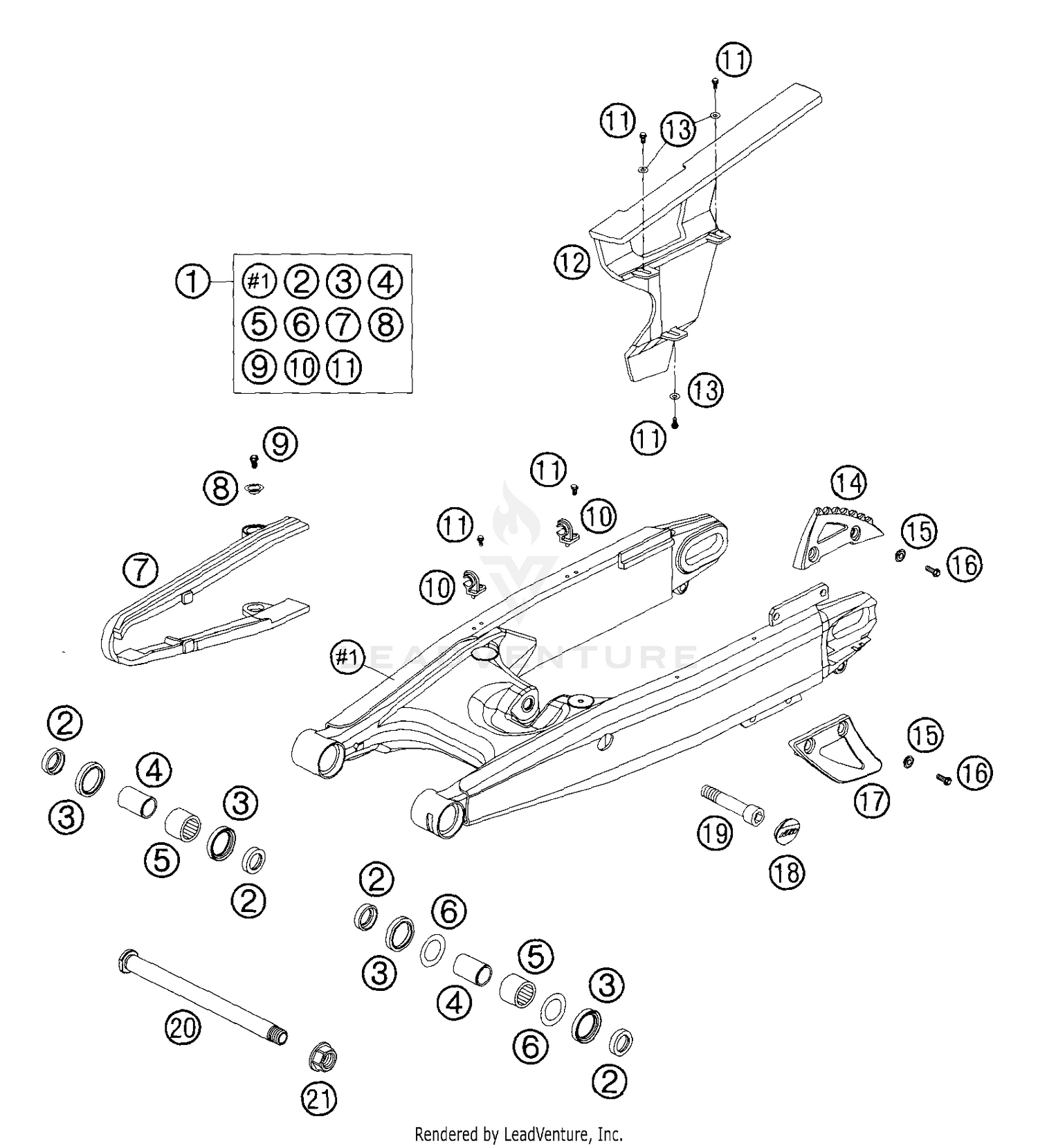 Swingarm & Chain Guard