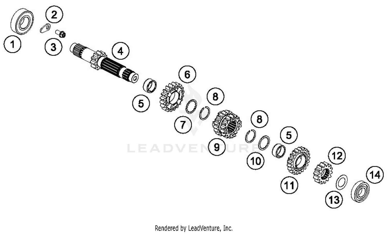 TRANSMISSION I - MAIN SHAFT