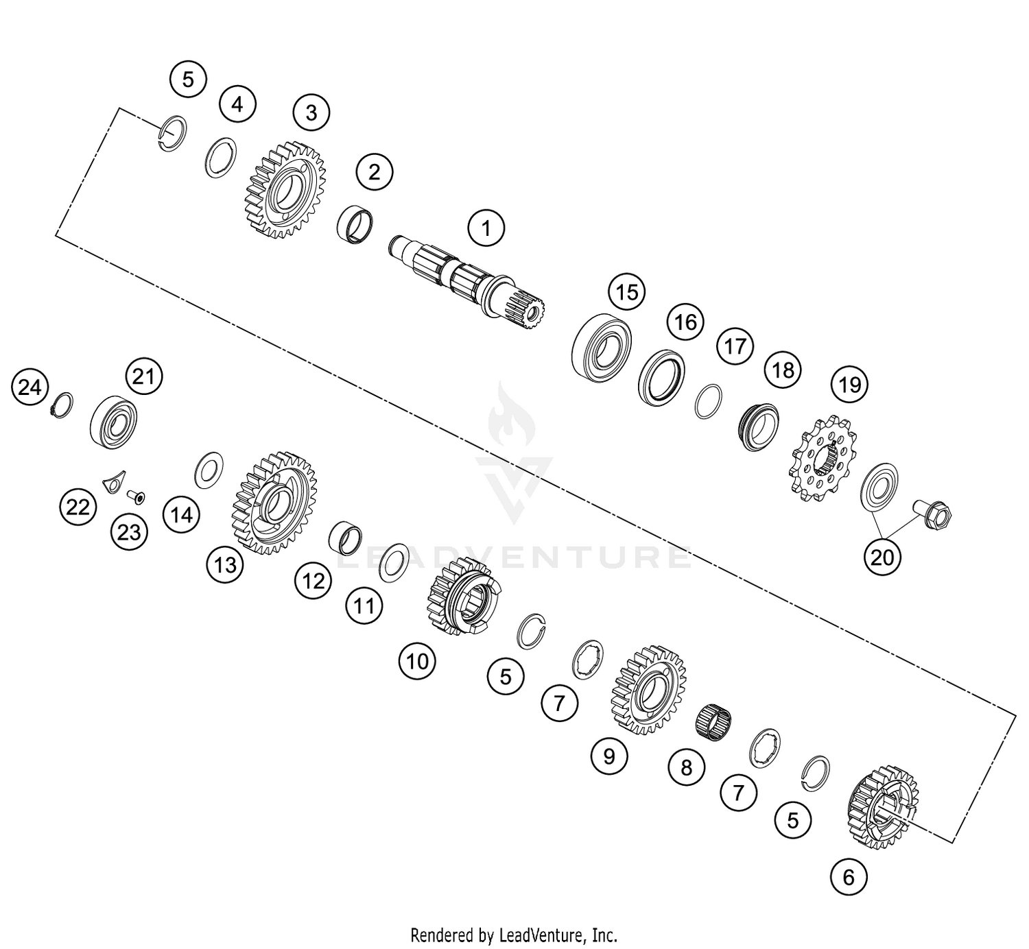 TRANSMISSION II - COUNTERSHAFT