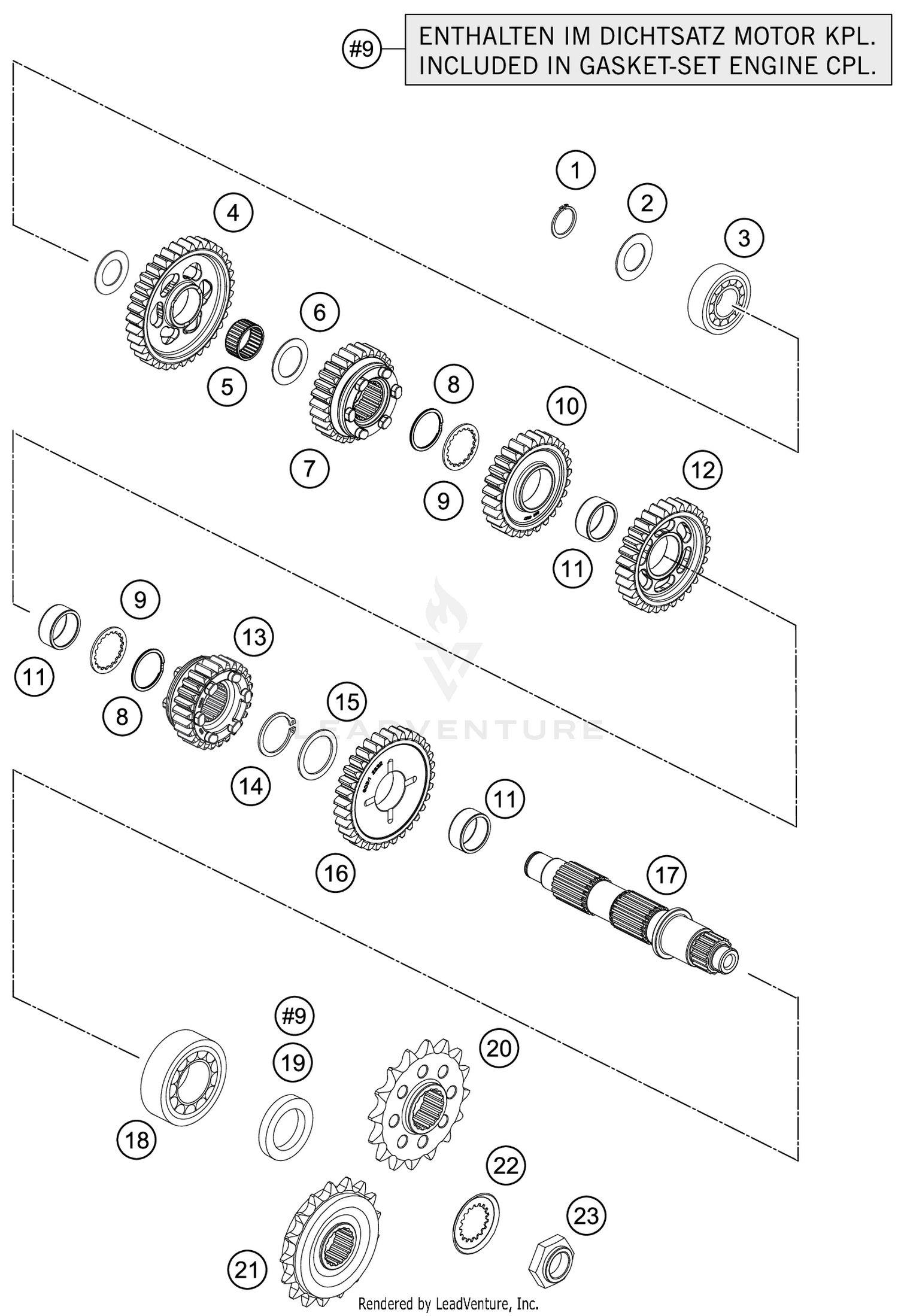 TRANSMISSION II - COUNTERSHAFT