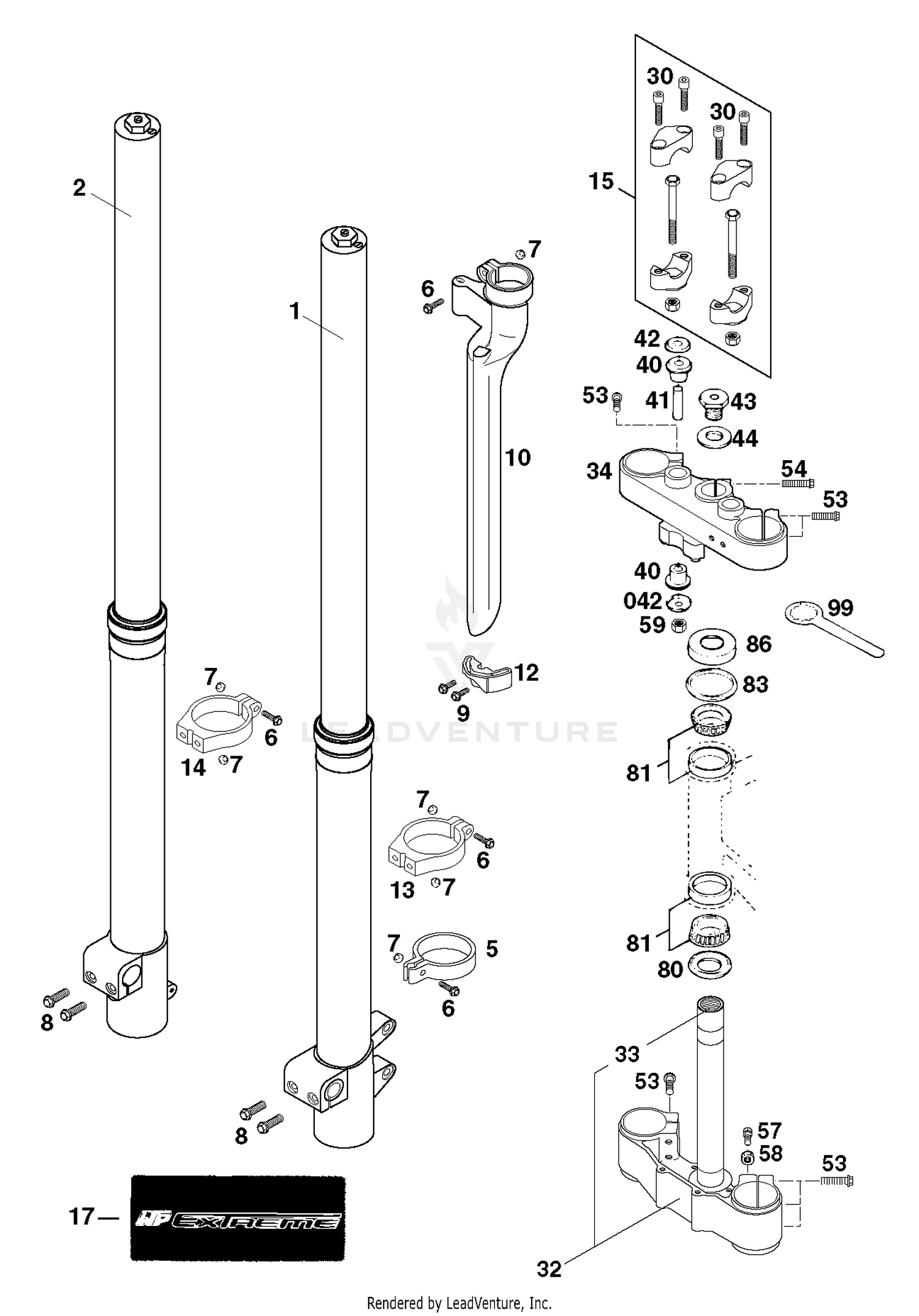 Front Fork White Power