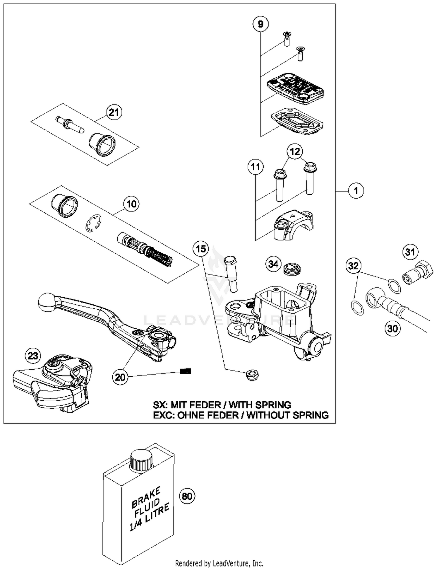 Handbrake Cylinder
