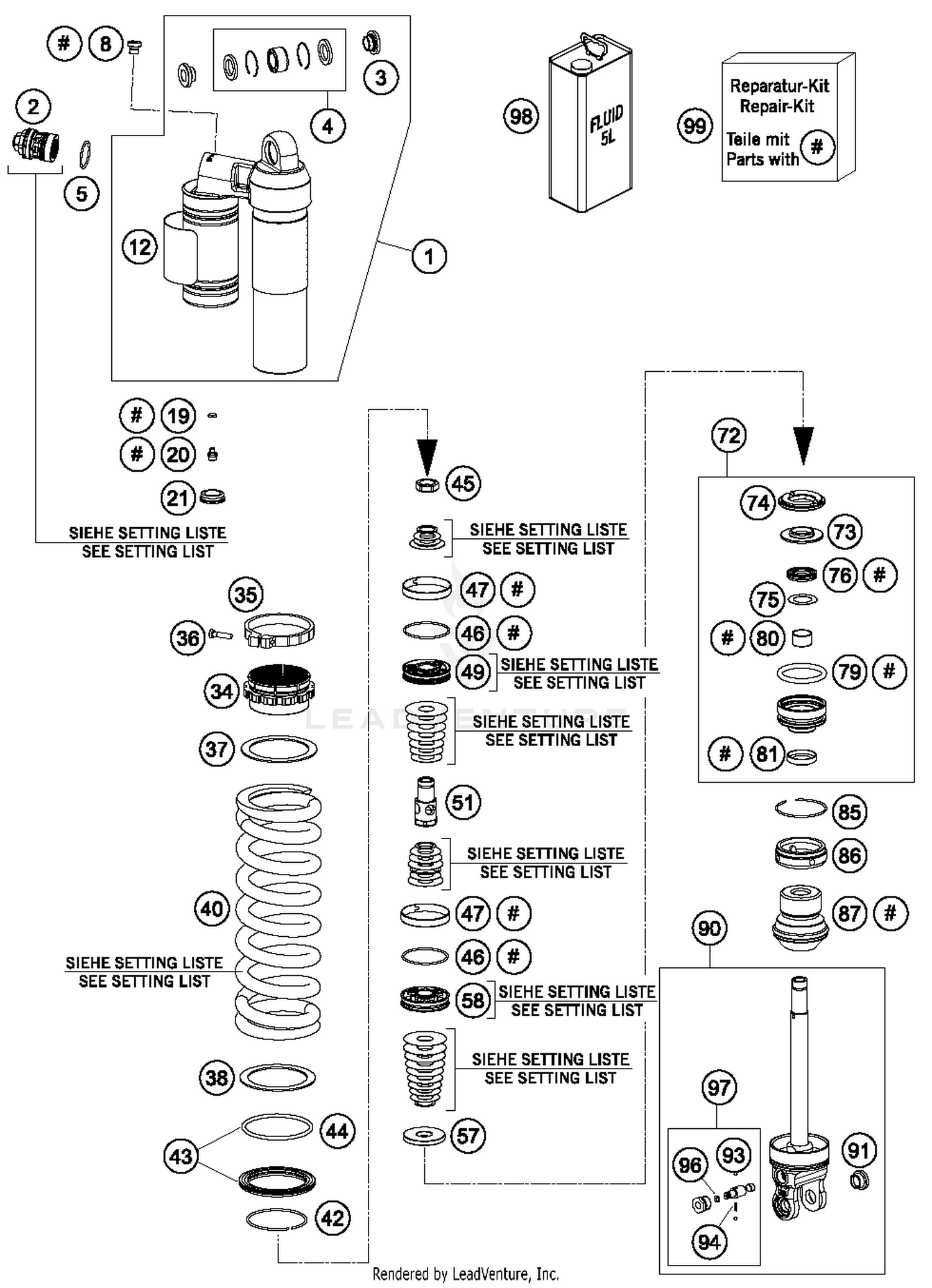 Shock Absorber Disassembled