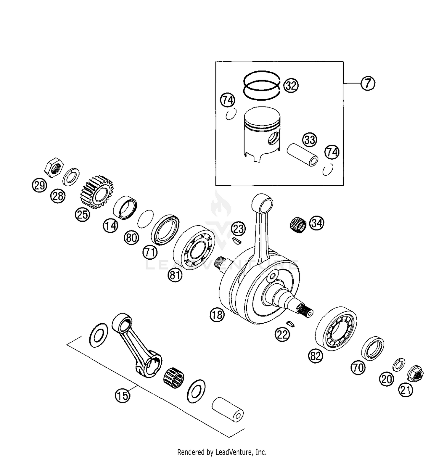 Crankshaft, Pistion