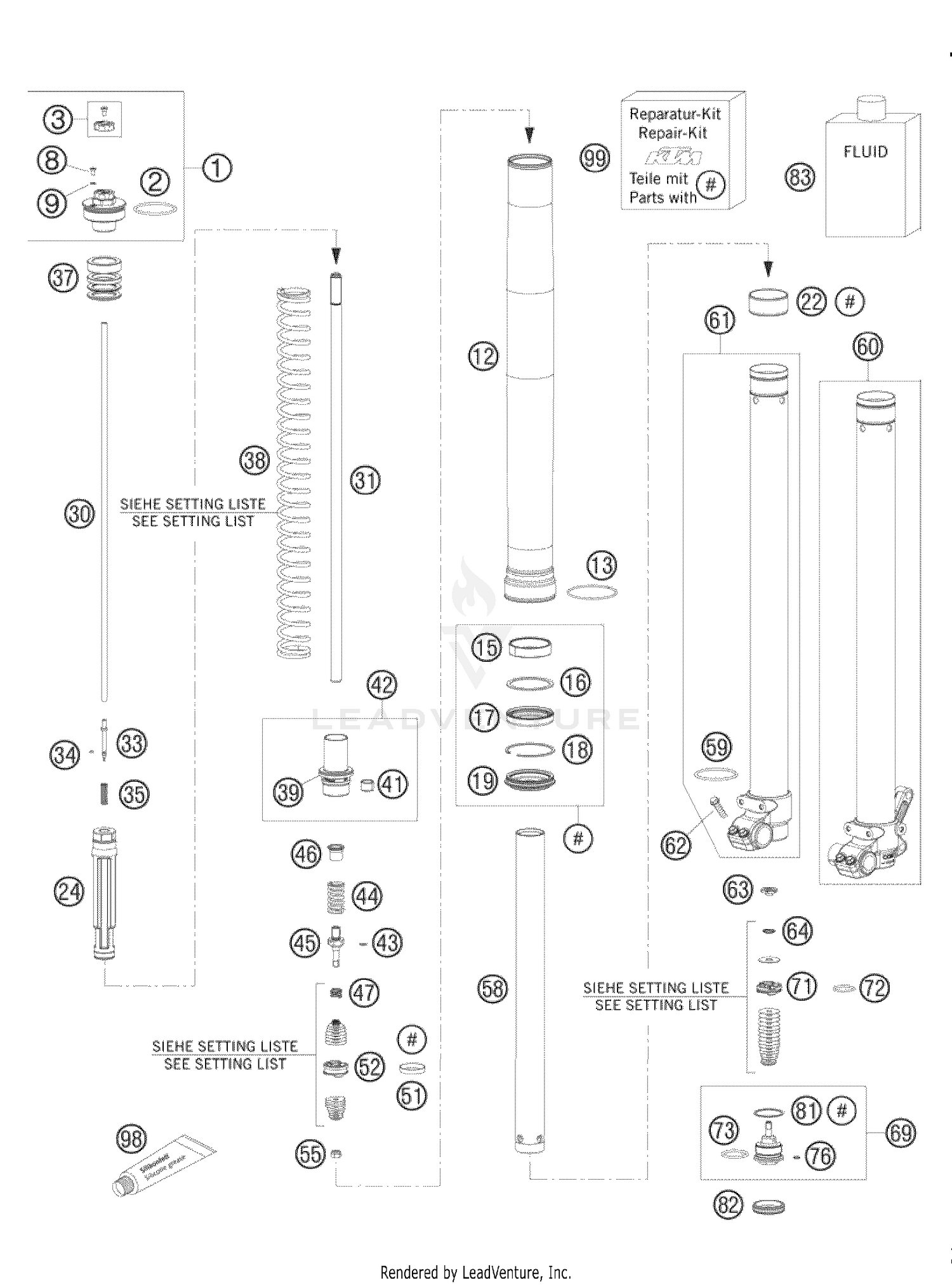 Front Fork Disassembled