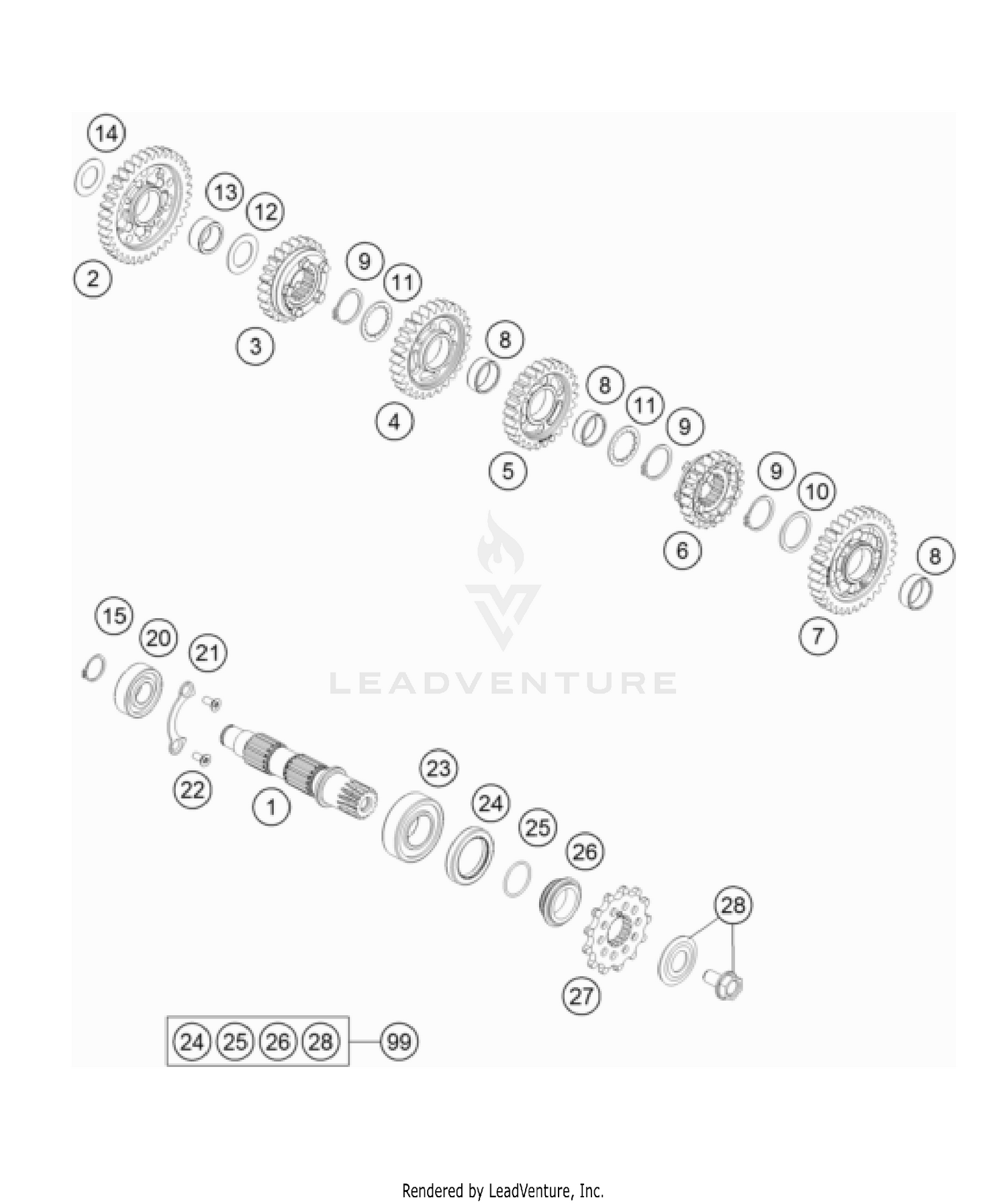 TRANSMISSION II - COUNTERSHAFT