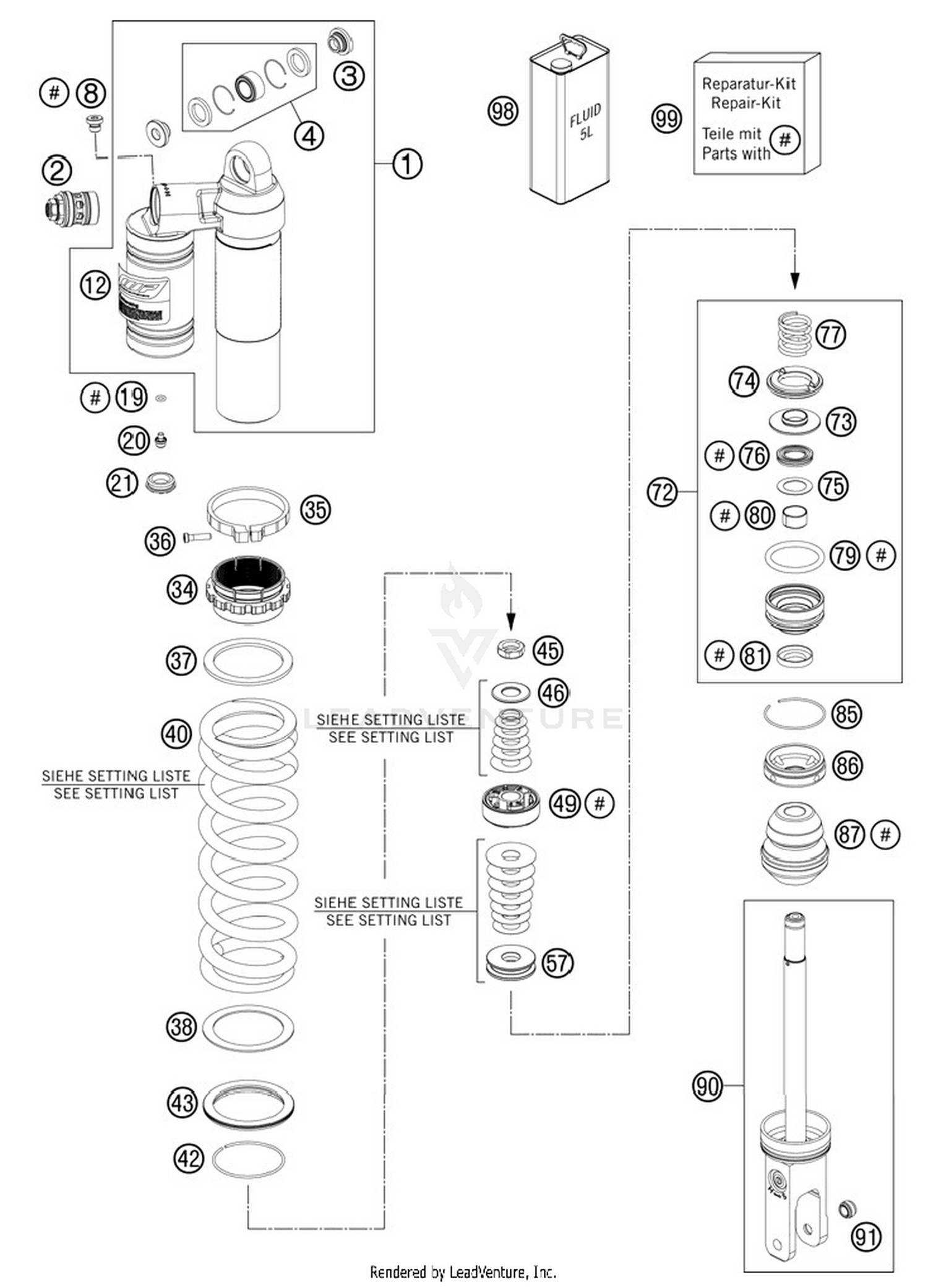 Shock Absorber Disassembled