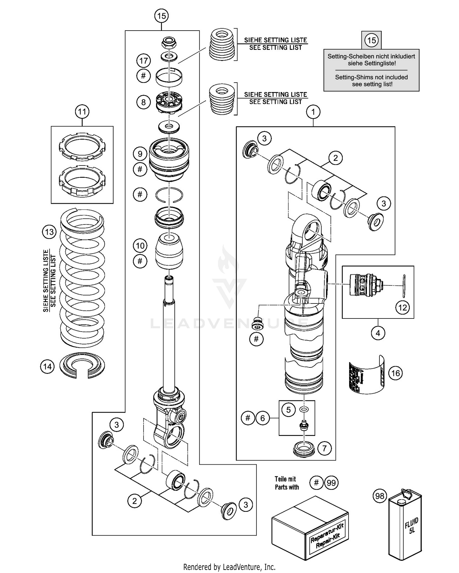 SHOCK ABSORBER DISASSEMBLED