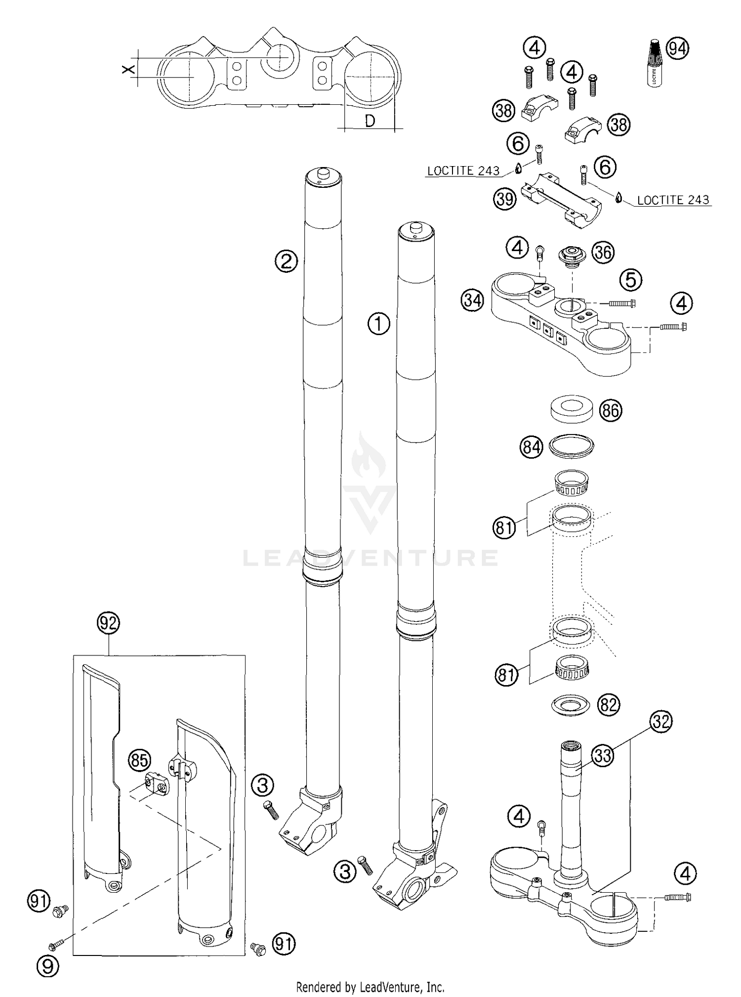 Front Fork WP USD 48