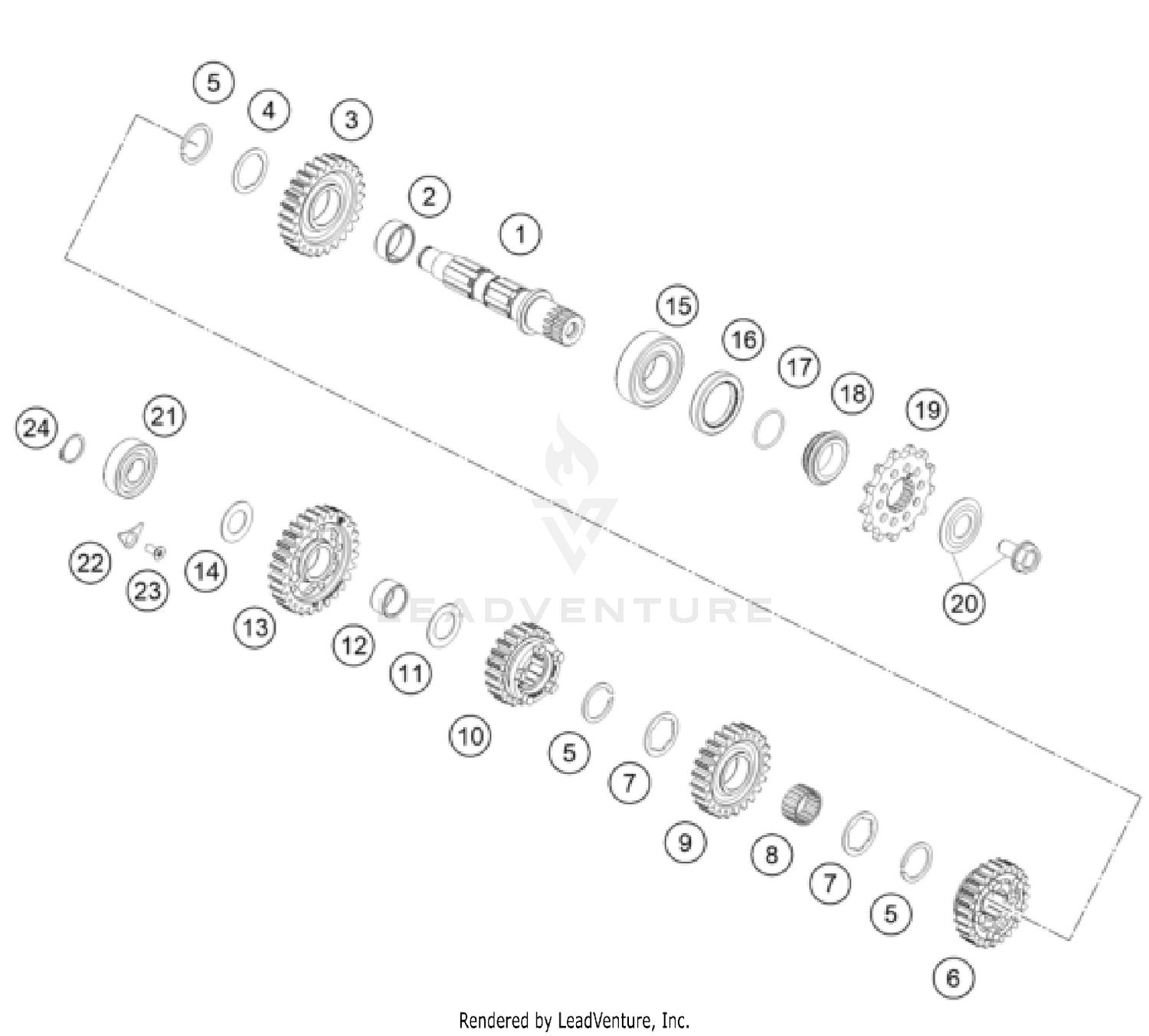 TRANSMISSION II - COUNTERSHAFT