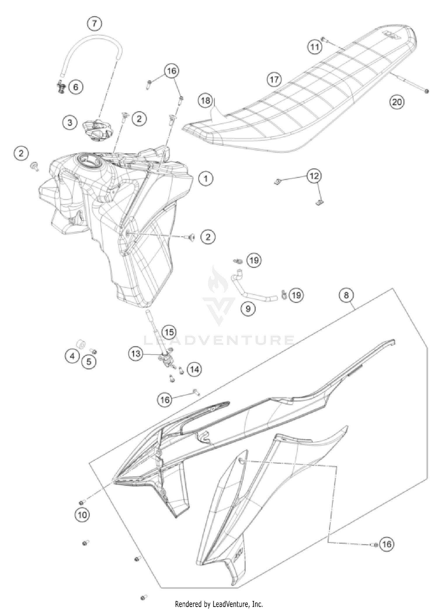 TANK, SEAT