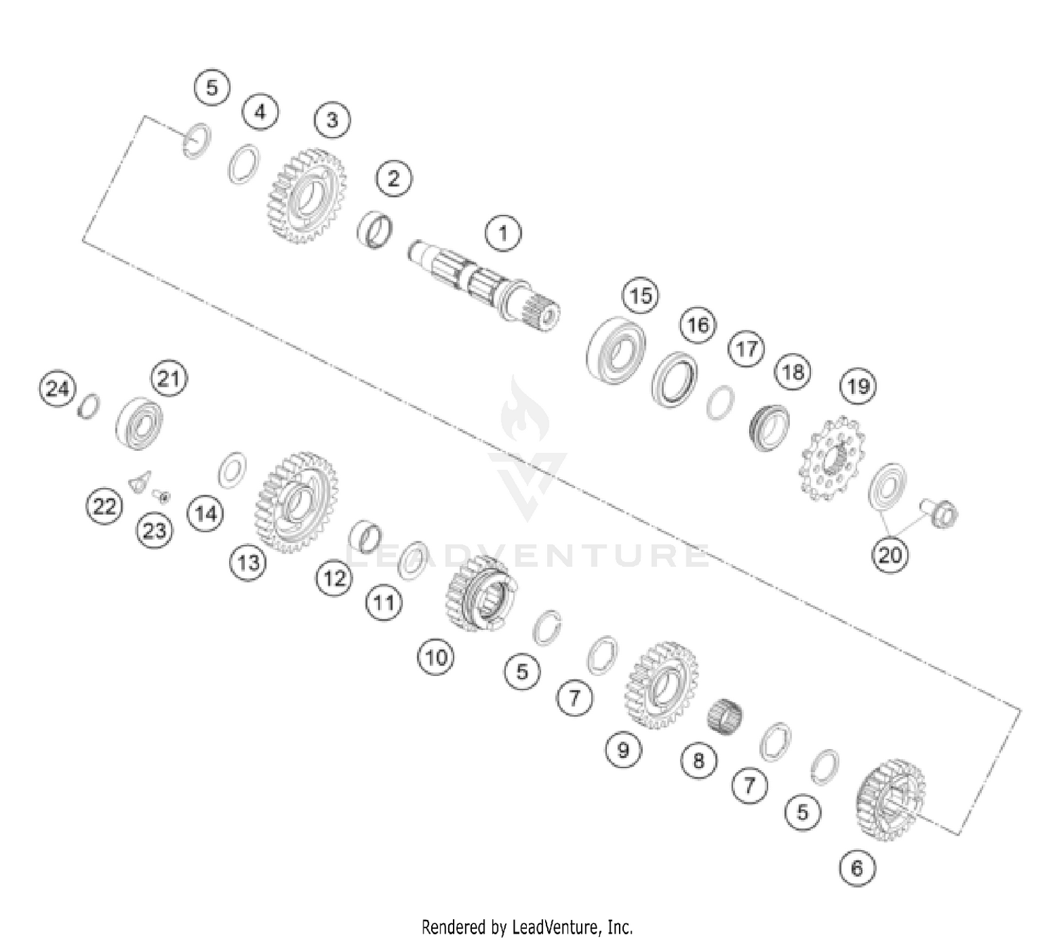 TRANSMISSION II - COUNTERSHAFT