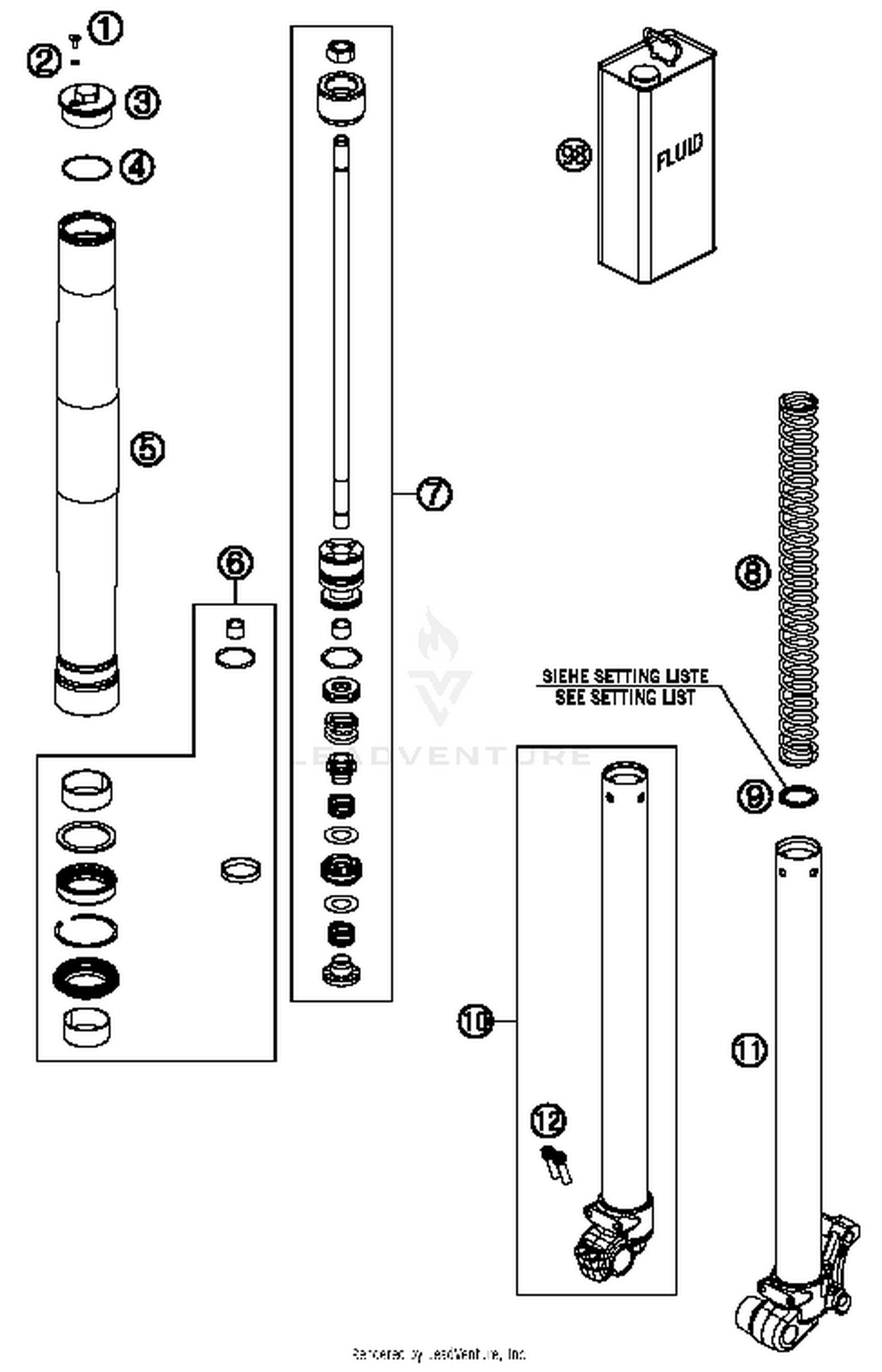 Front Fork Disassembled