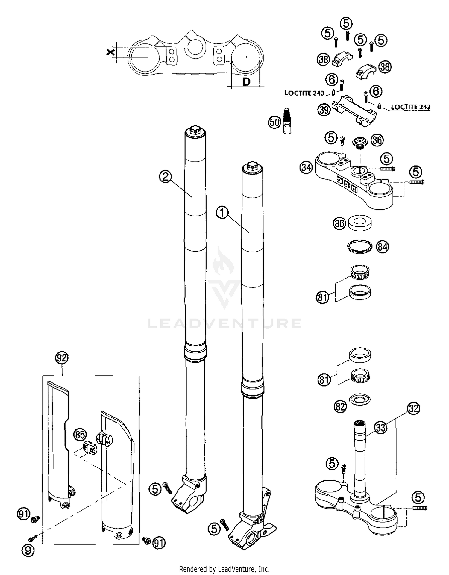 Front Fork WP USD 43