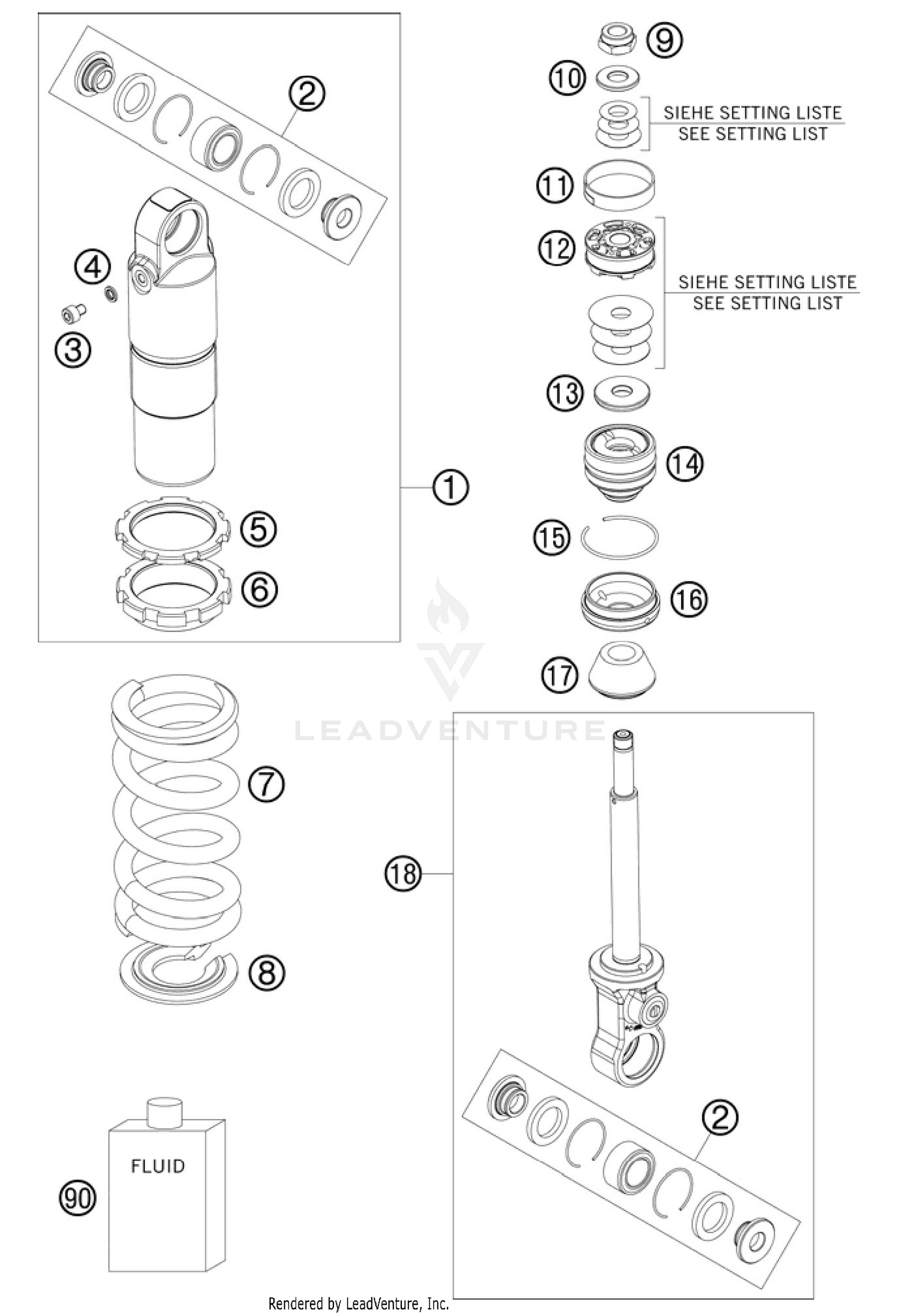 Shock Absorber Disassembled