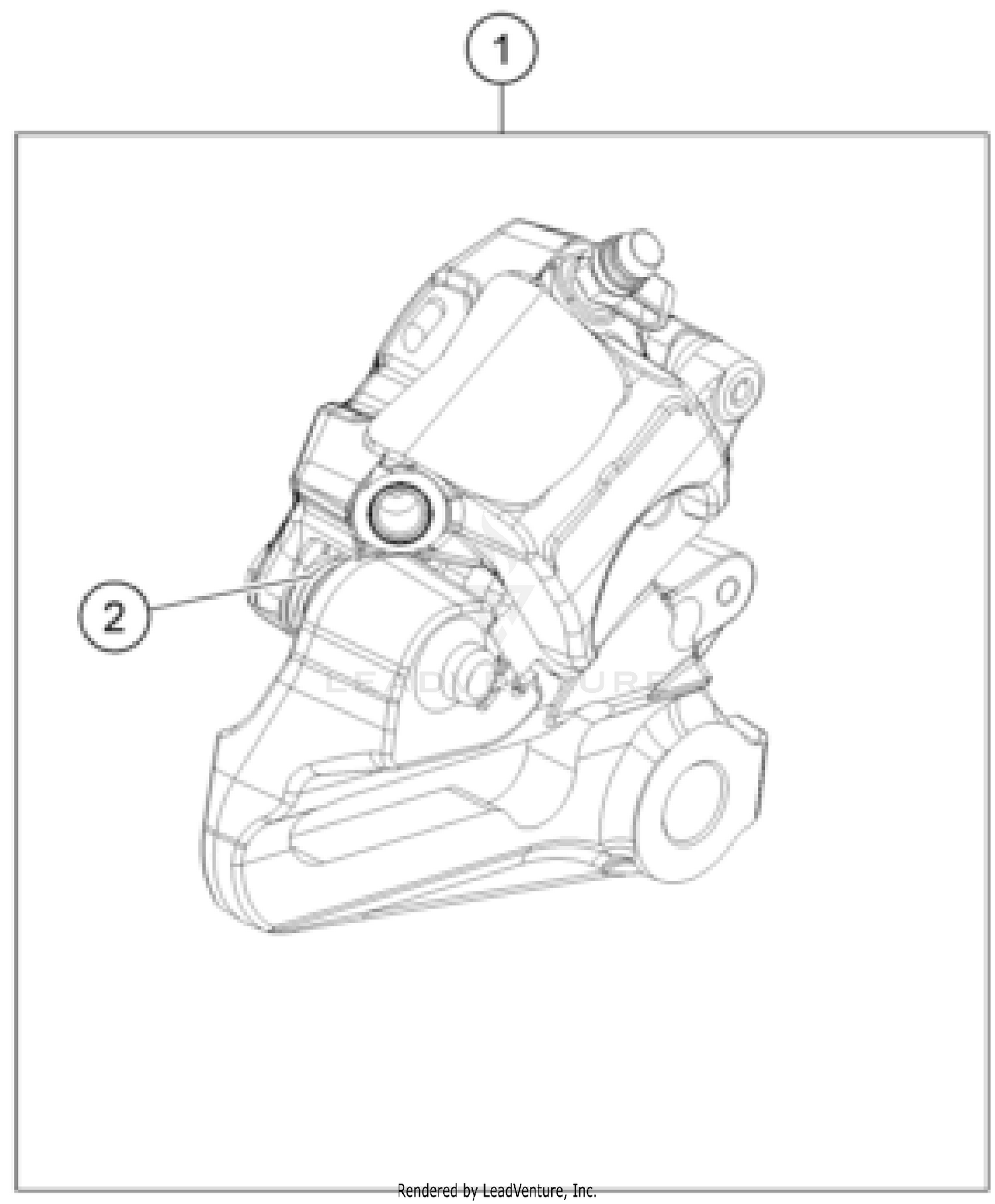 REAR BRAKE CALIPER