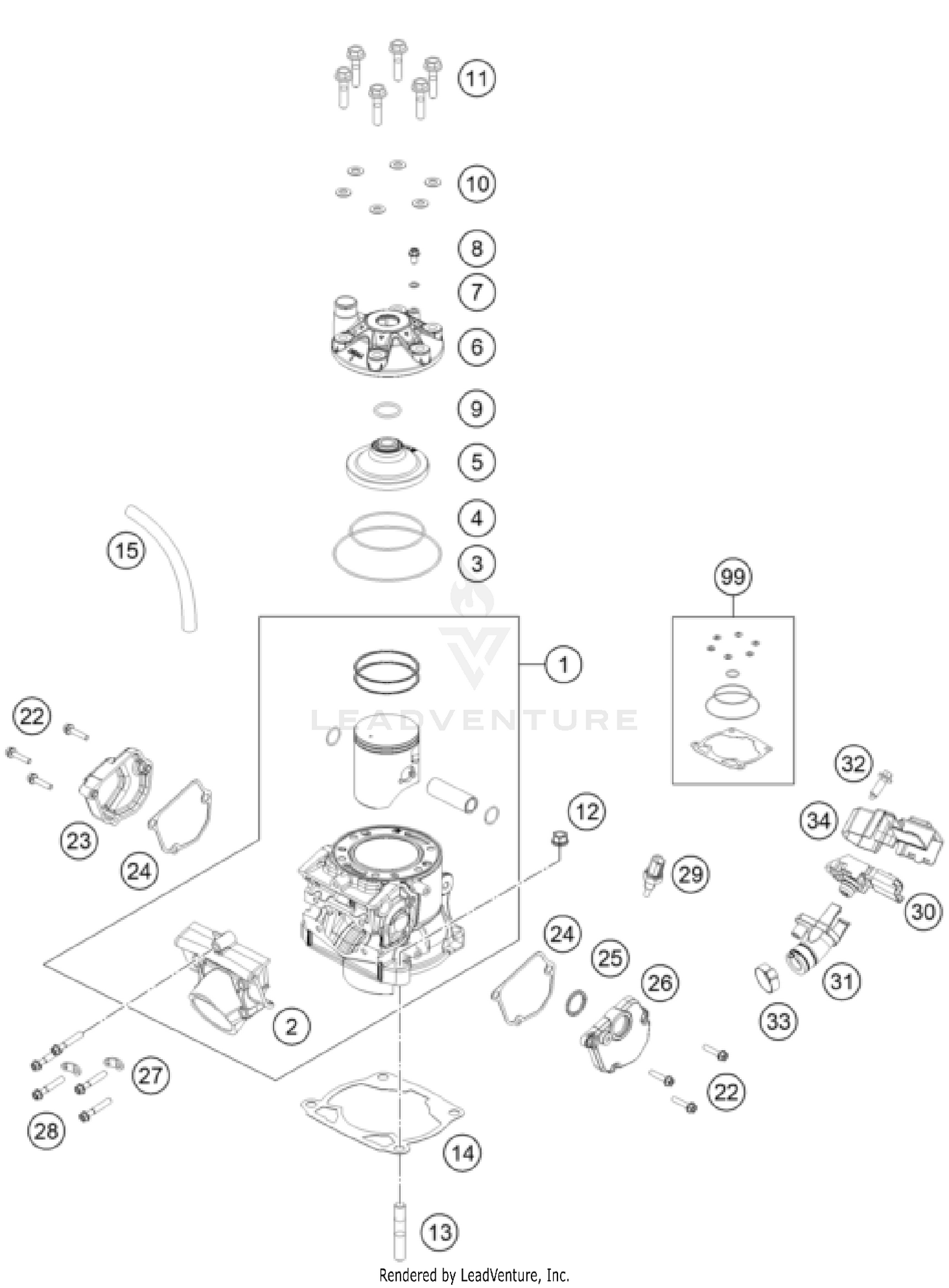 CYLINDER, CYLINDER HEAD