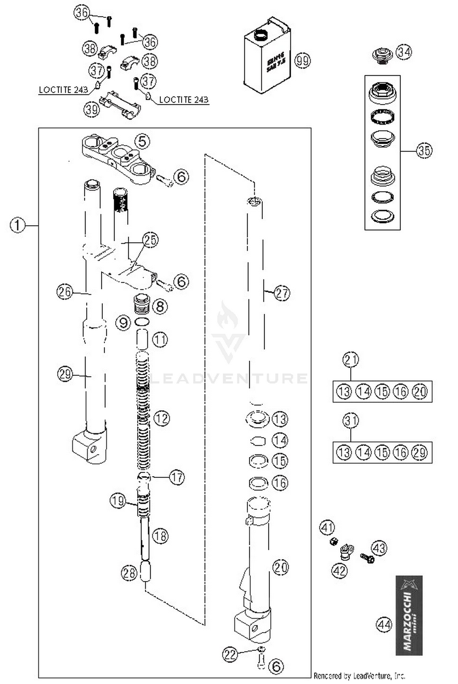 Front Fork Marzocchi